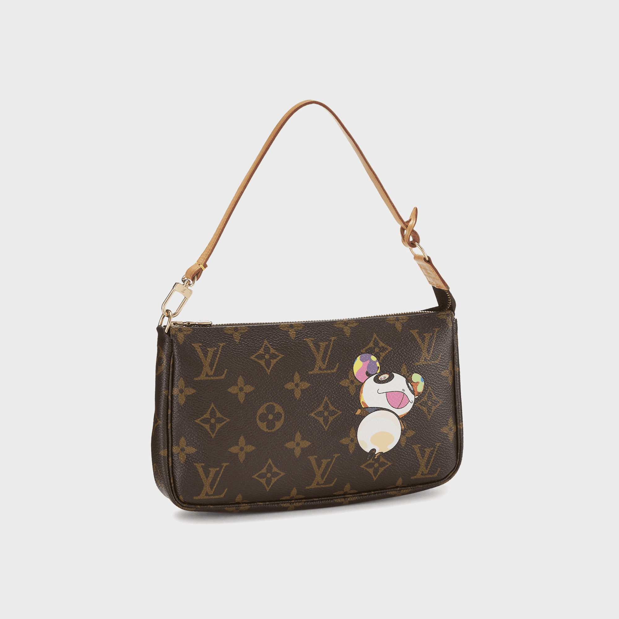 WGACA Louis Vuitton Murakami Panda Pochette Accessories V2 - Brown — Image 3