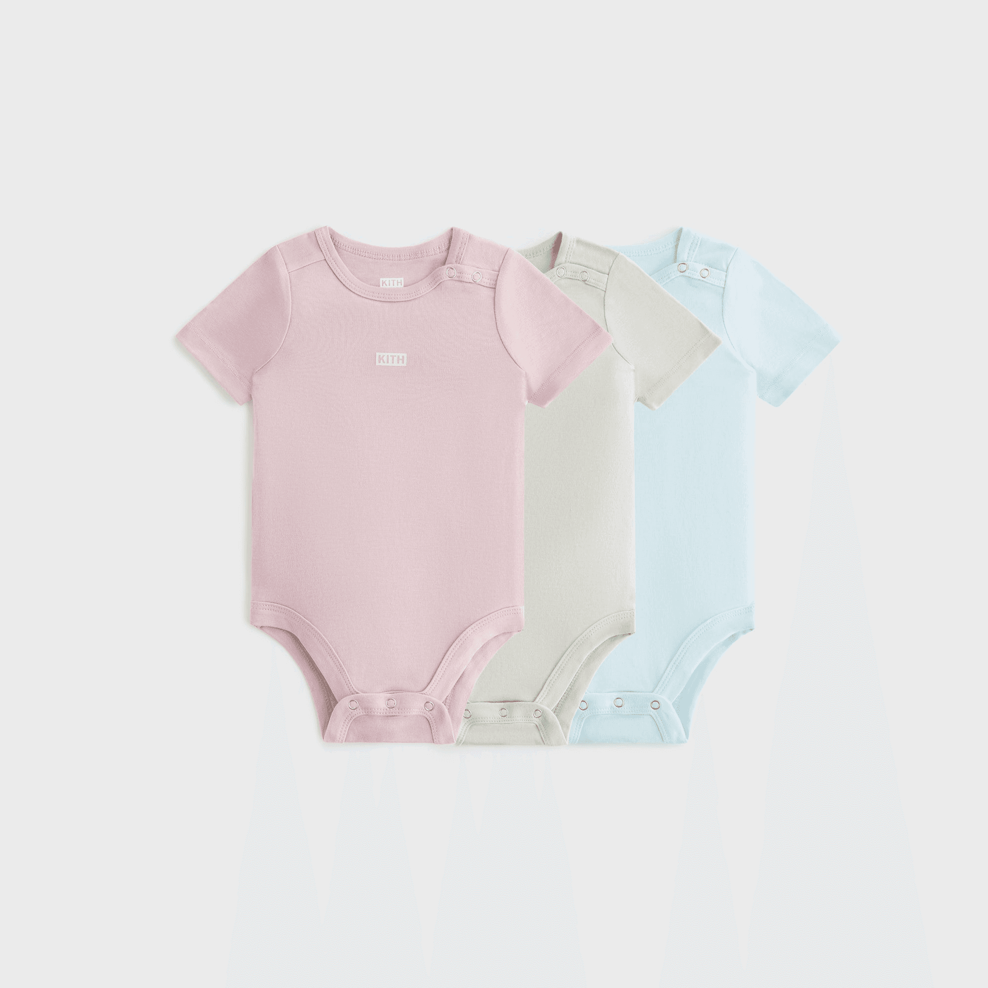 Kith Baby Palette 3-Pack Bodysuit - Dusty Quartz