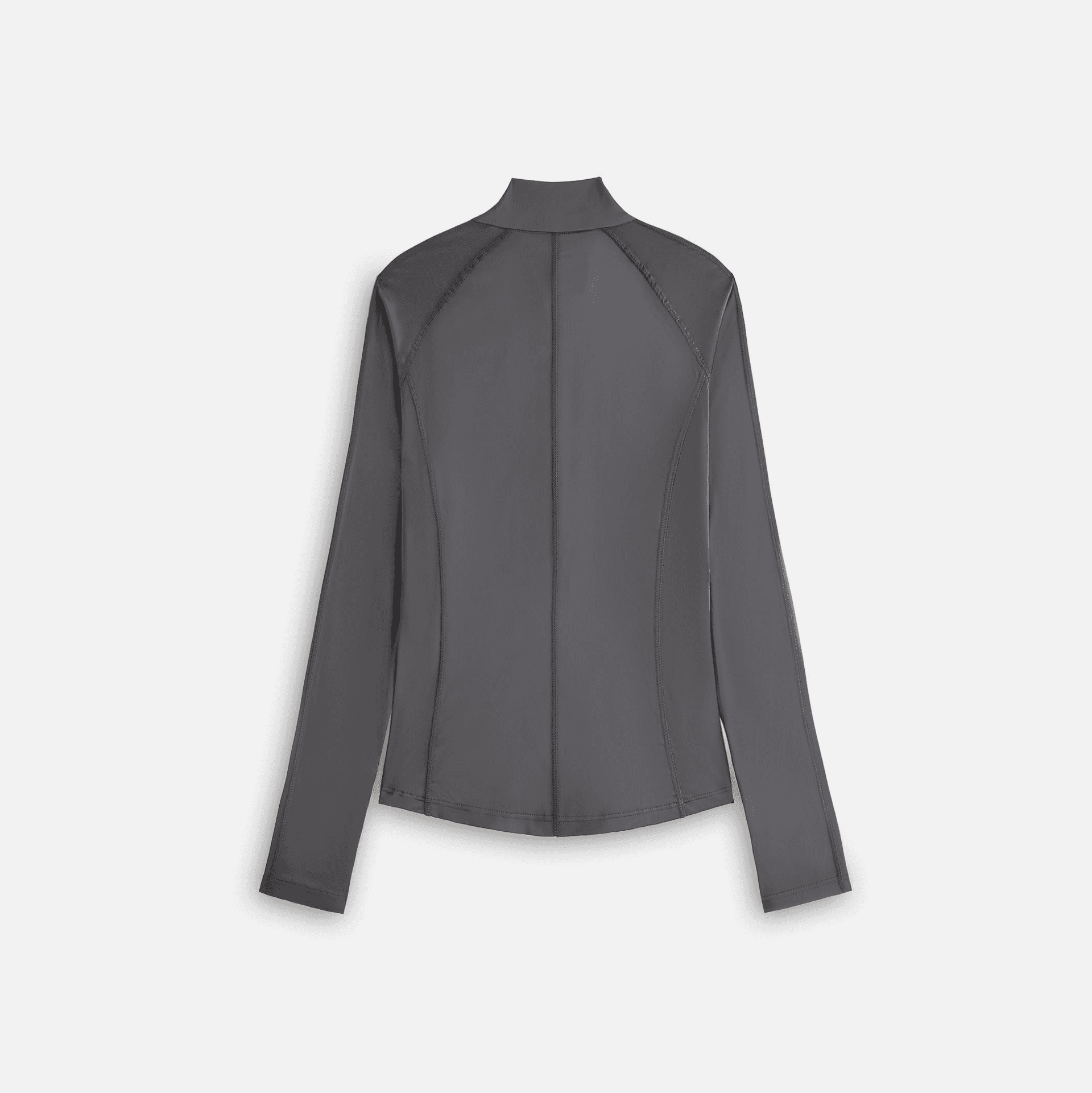 Kith Women Alida Stretch Satin Zip Top - Void — Image 5