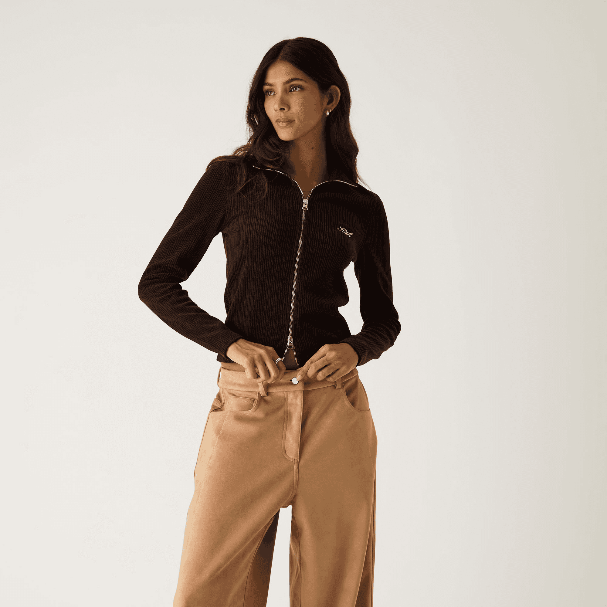Kith Women Ina Chenille Track Zip - Incognito — Image 6
