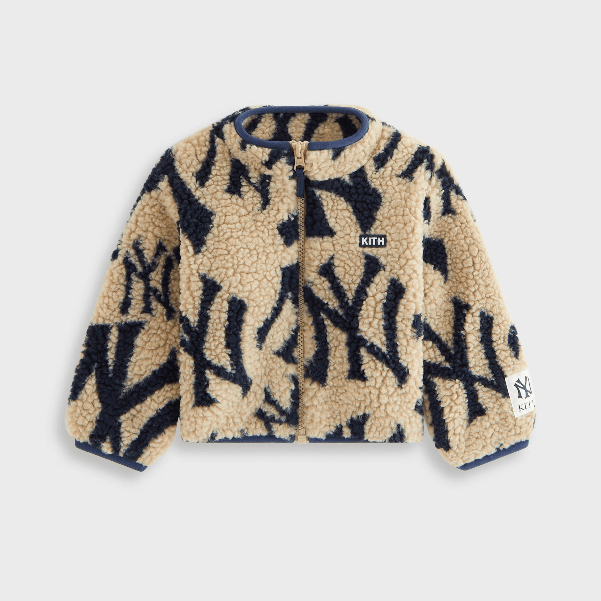Kith Kids for the New York Yankees Lloyd Sherpa Jacket - Canvas — Image 6
