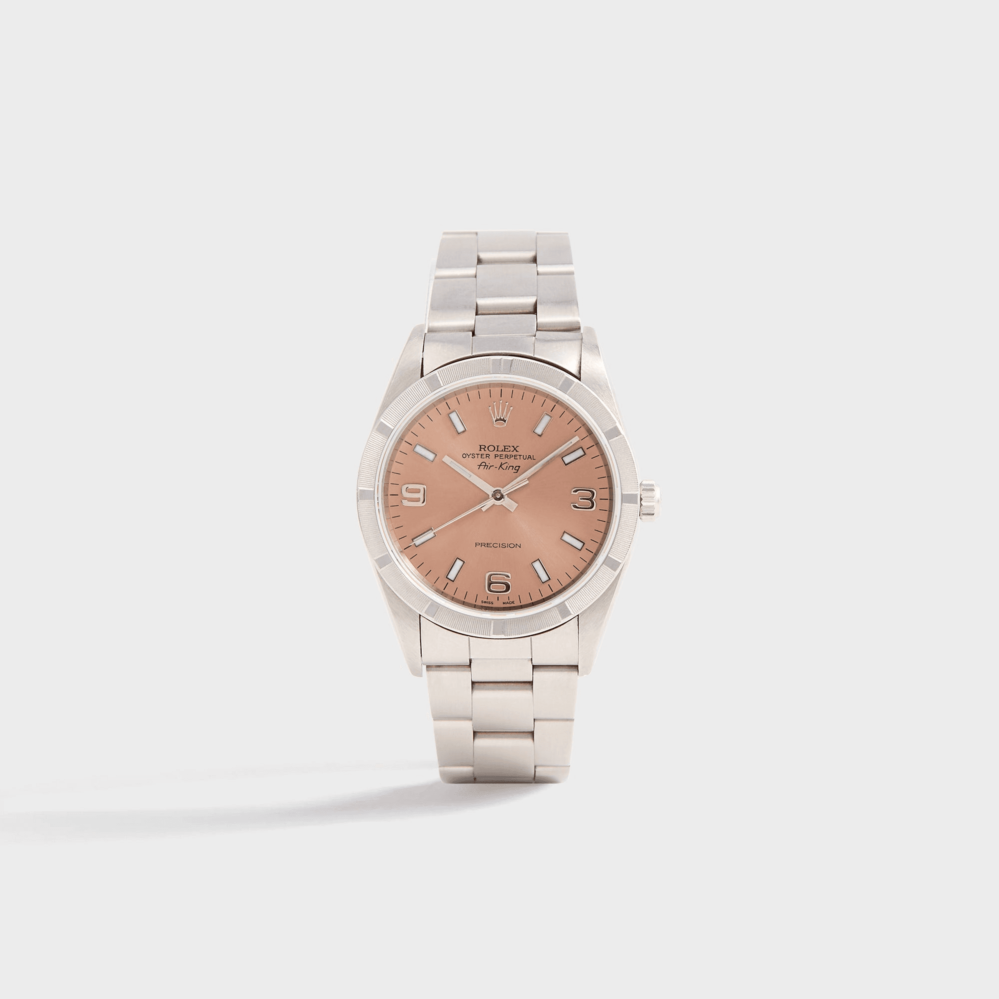 Wind Vintage Rolex Air-King Reference 14010 Pink Dial Unpolished - Pink