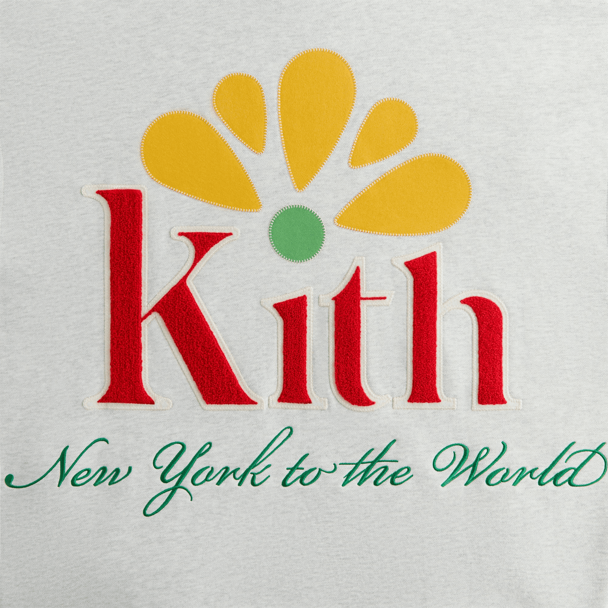 Kith Women Hunter III Patched Quarter Zip - Light Heather Grey — Image 2