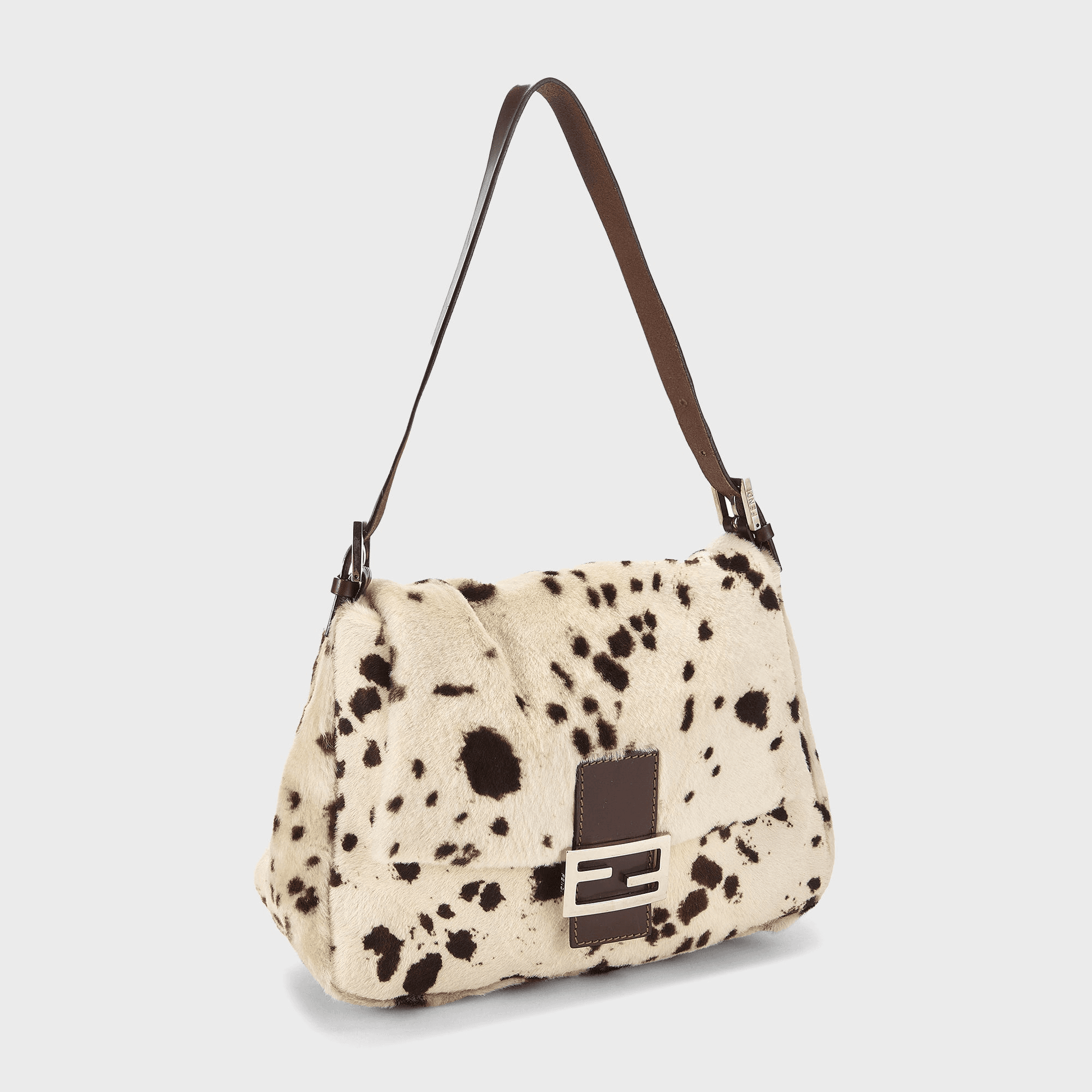 WGACA Fendi Cow Print Mamma Baguette - Ivory — Image 3