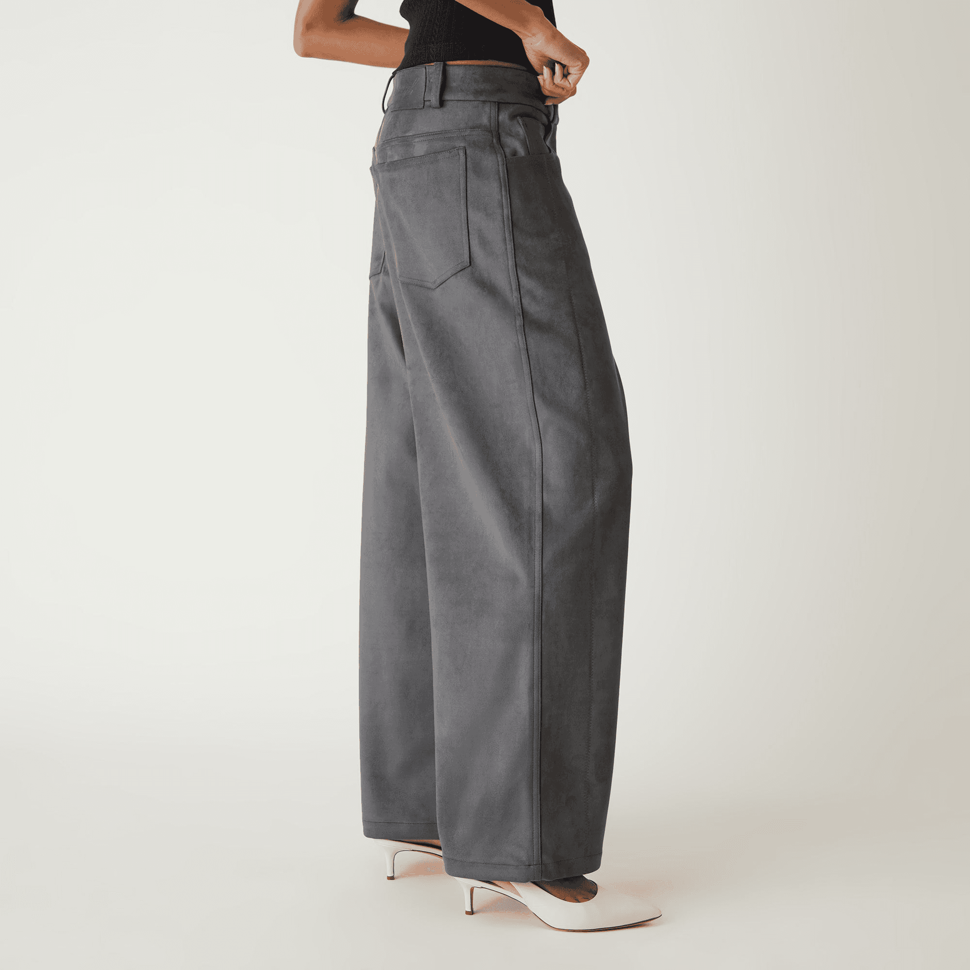 Kith Women Miren Microsuede Five Pocket Pant - Asteroid — Image 5