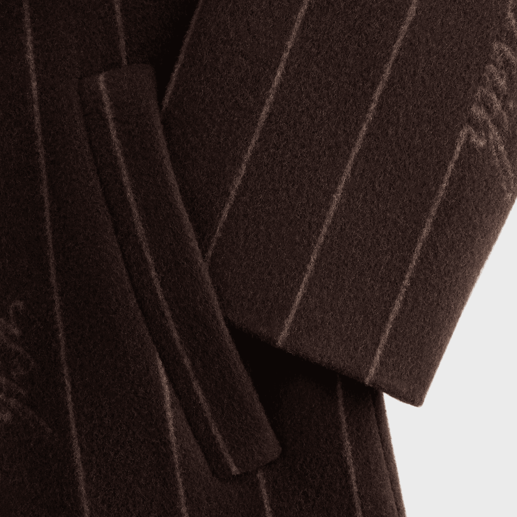 Kith Women Maeva Melton Stripe Scarf Coat - Incognito — Image 3