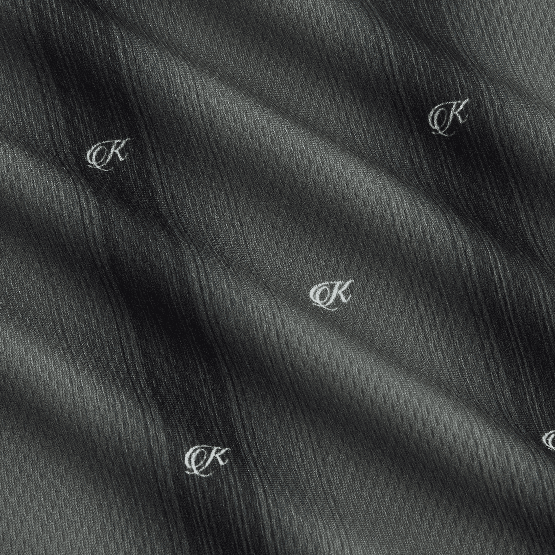 Kith Women Ridley Polo Monogram Long Sleeve Jersey - Black — Image 2