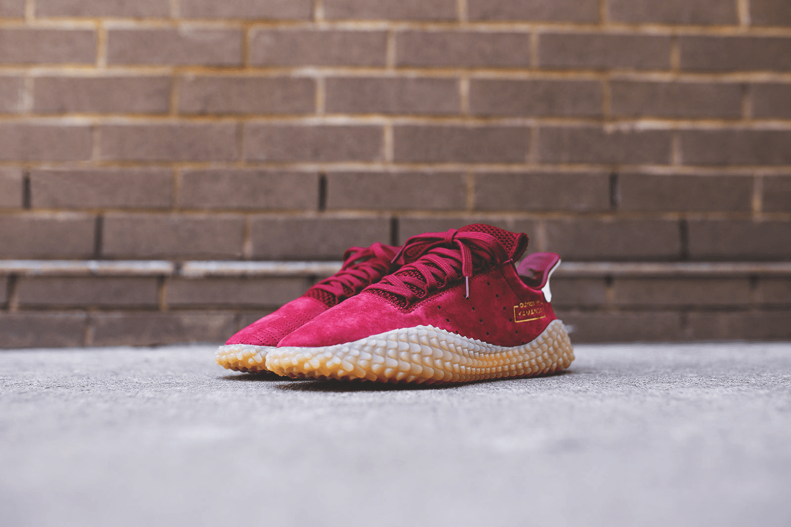 adidas Consortium Kamanda AQV65 - Burgundy / Gum — Image 3