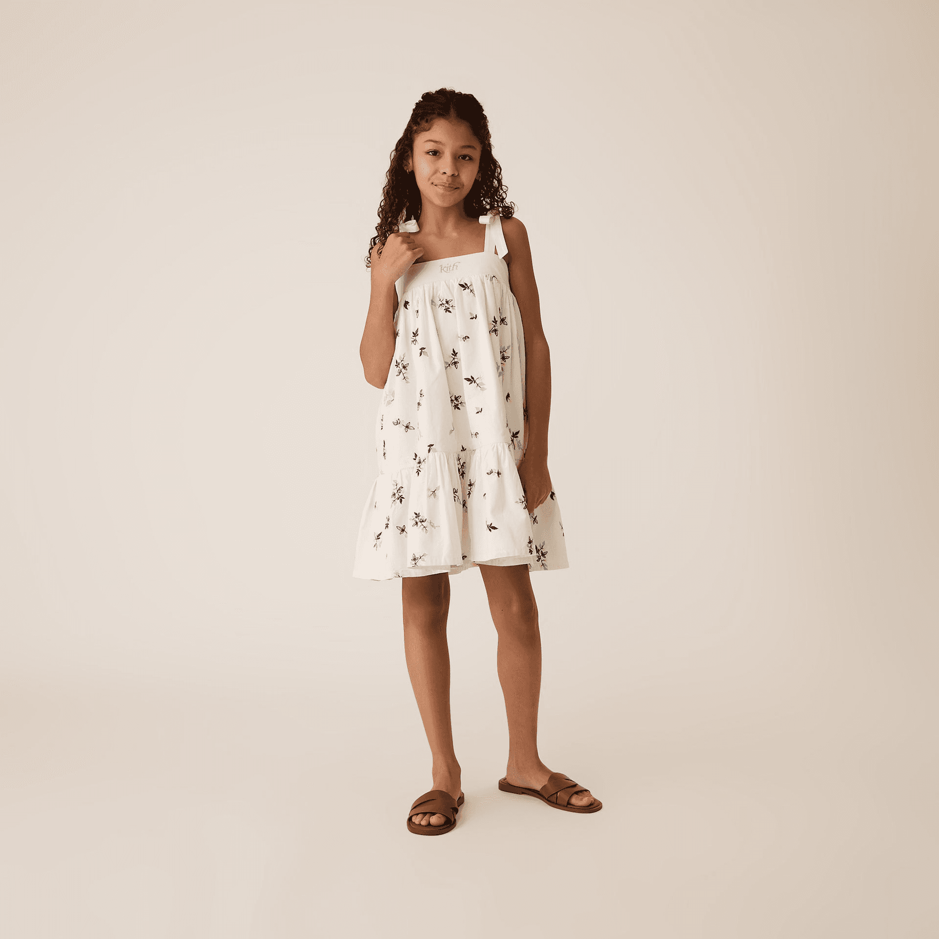 Kith Kids Peyton Novelty Mini Dress - White — Image 7