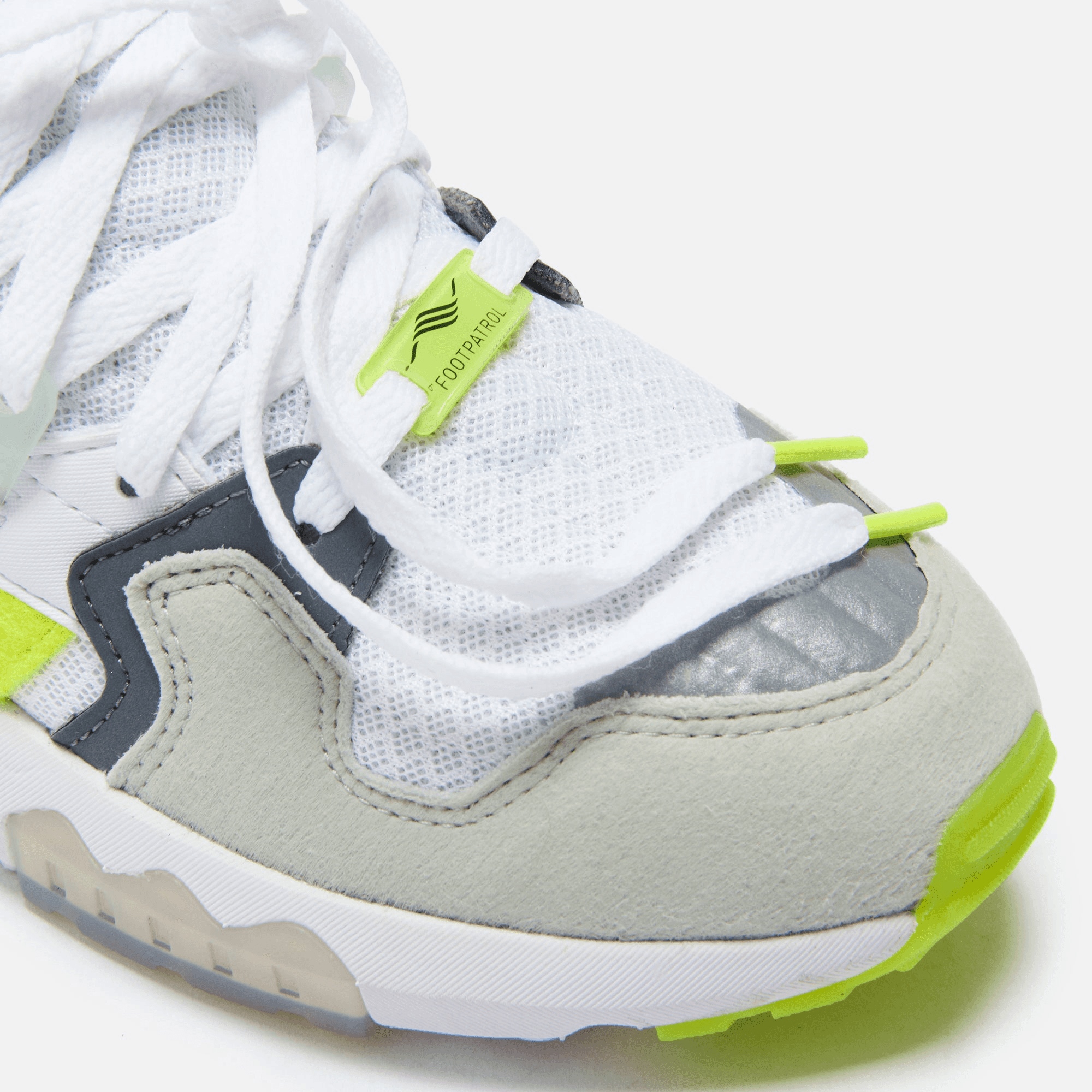 adidas Consortium x Footpatrol ZX Torsion - White / Solar Yellow / Ash Grey — Image 2