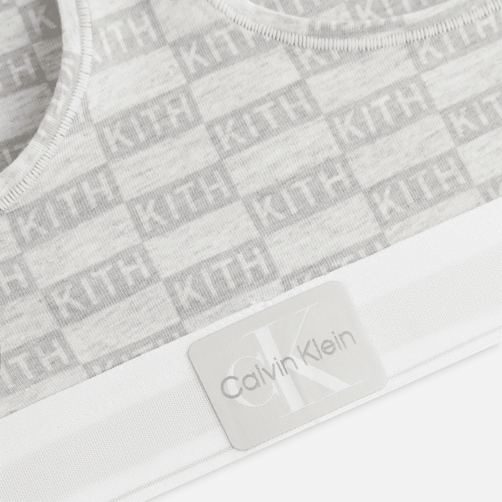 Kith Women for Calvin Klein Classic Bralette - Light Heather Grey — Image 3