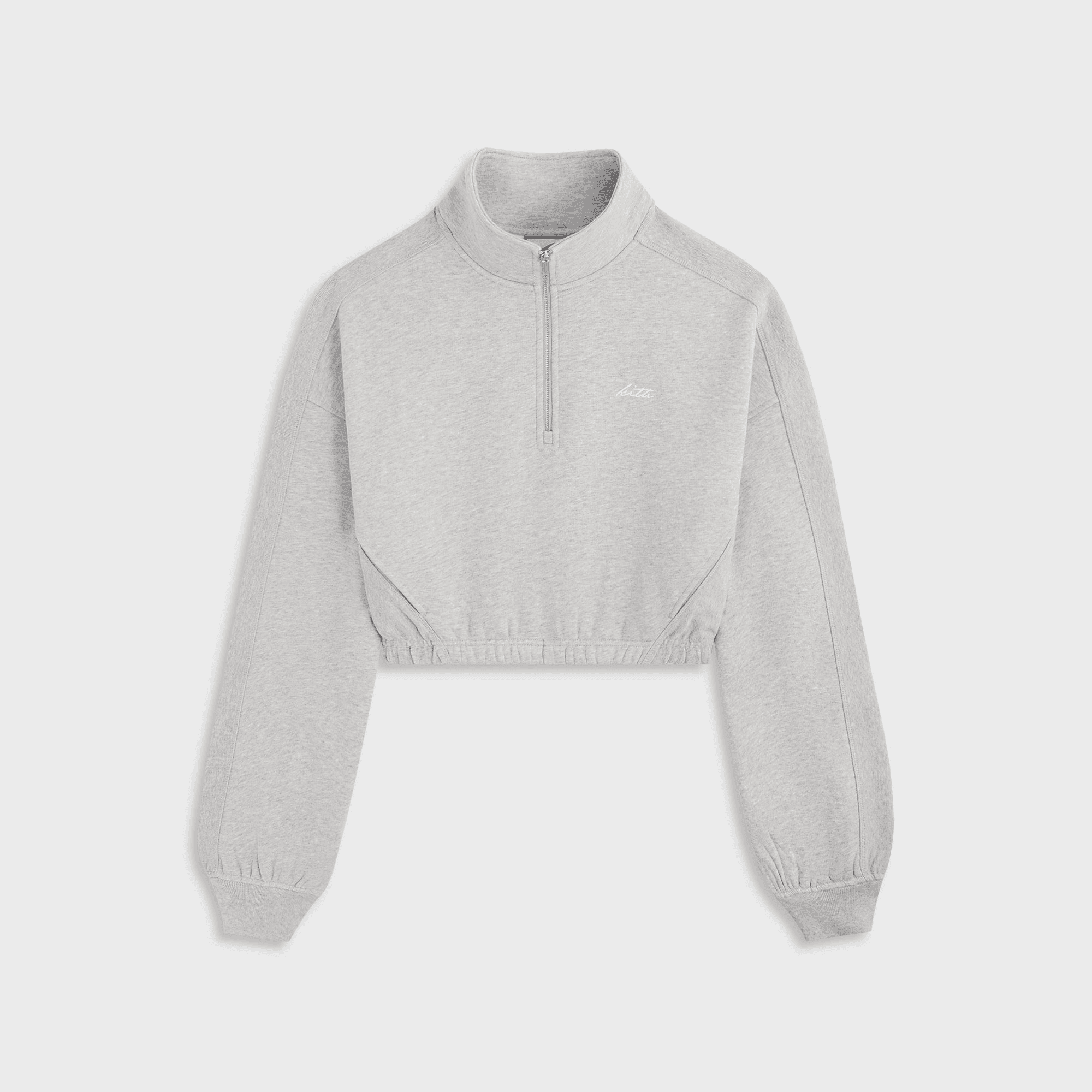 Kith Women Blair Quarter Zip - Cool Heather Grey
