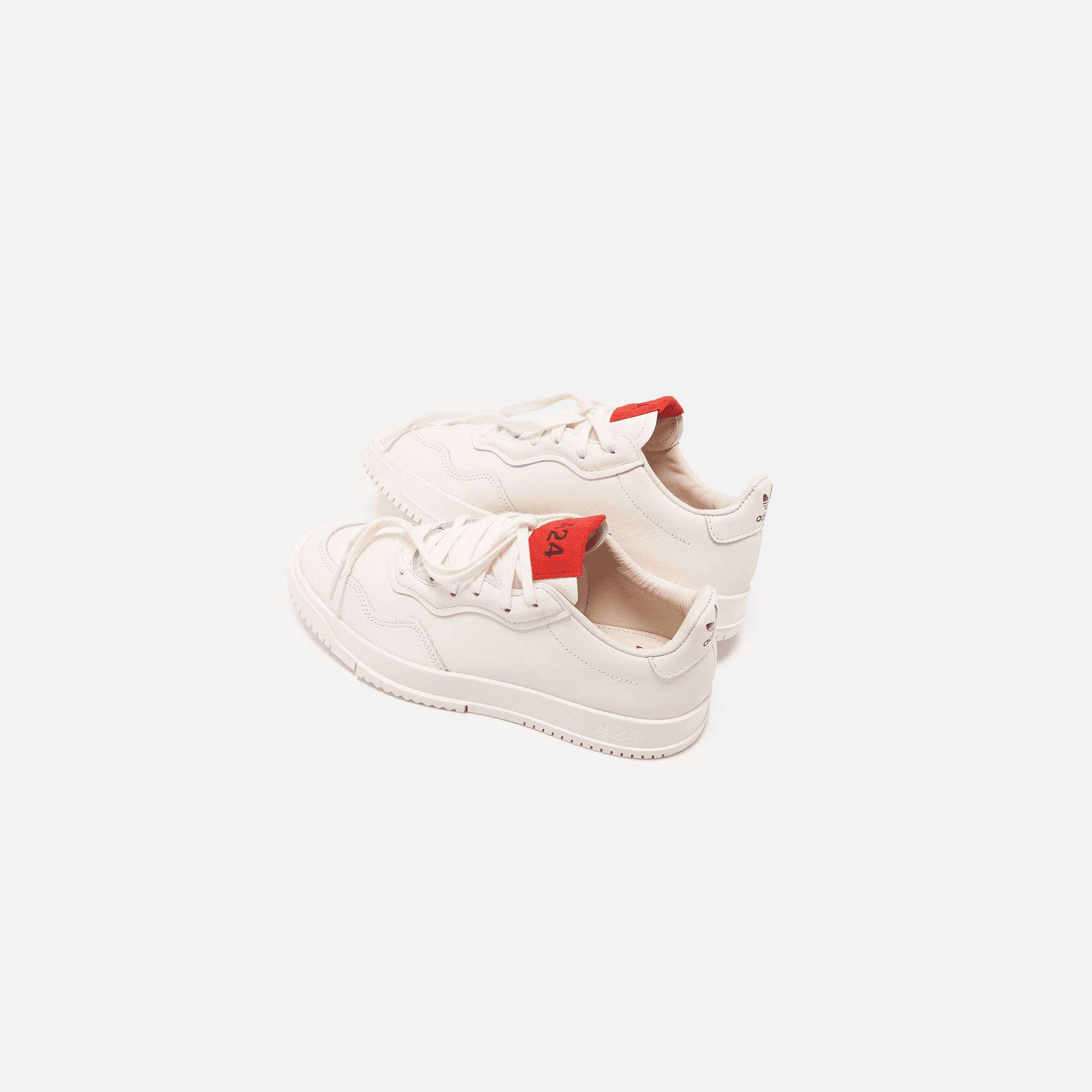 adidas Consortium x  424 SC Premiere - Core White / Scarlet — Image 5