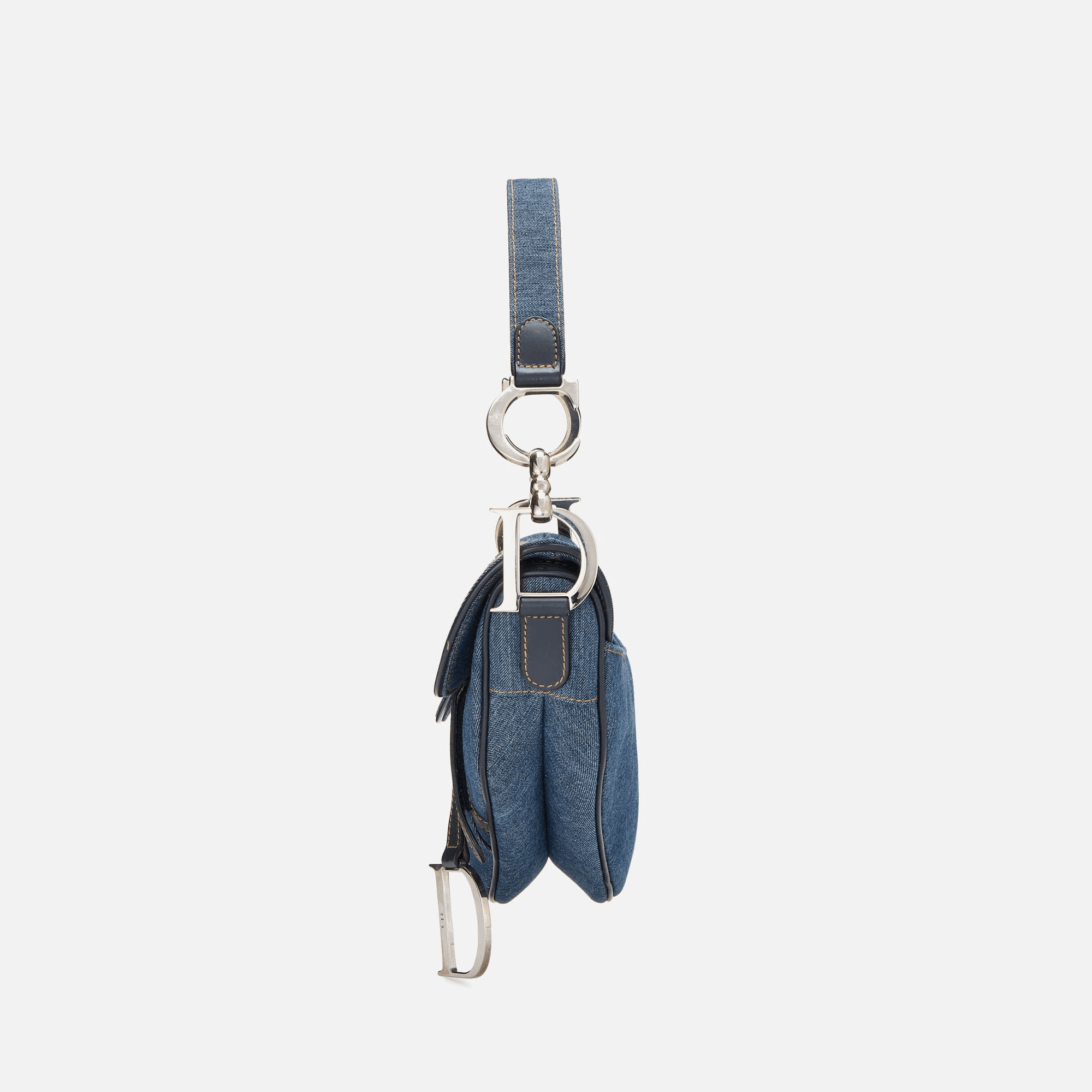WGACA Christian Dior Embroidered Saddle - Blue — Image 4