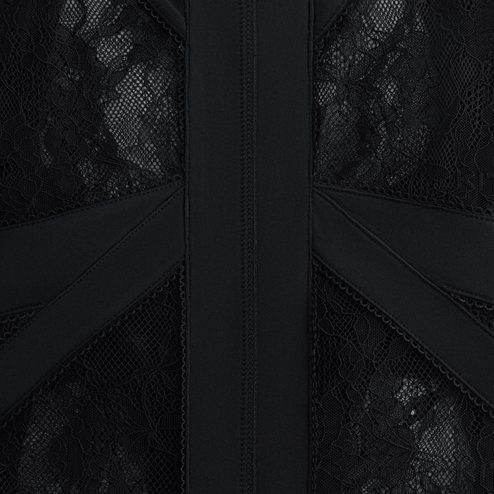 Lisa for Kith Women Vier Lace Paneled Bodysuit - Black — Image 2
