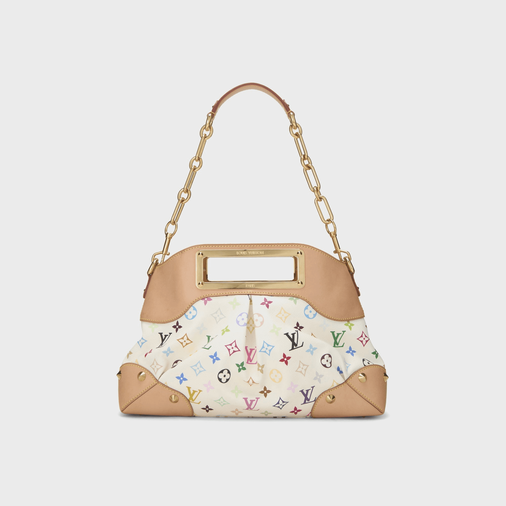 WGACA Takashi Murakami x Louis Vuitton White Monogram Multicolore Judy MM - White — Image 2