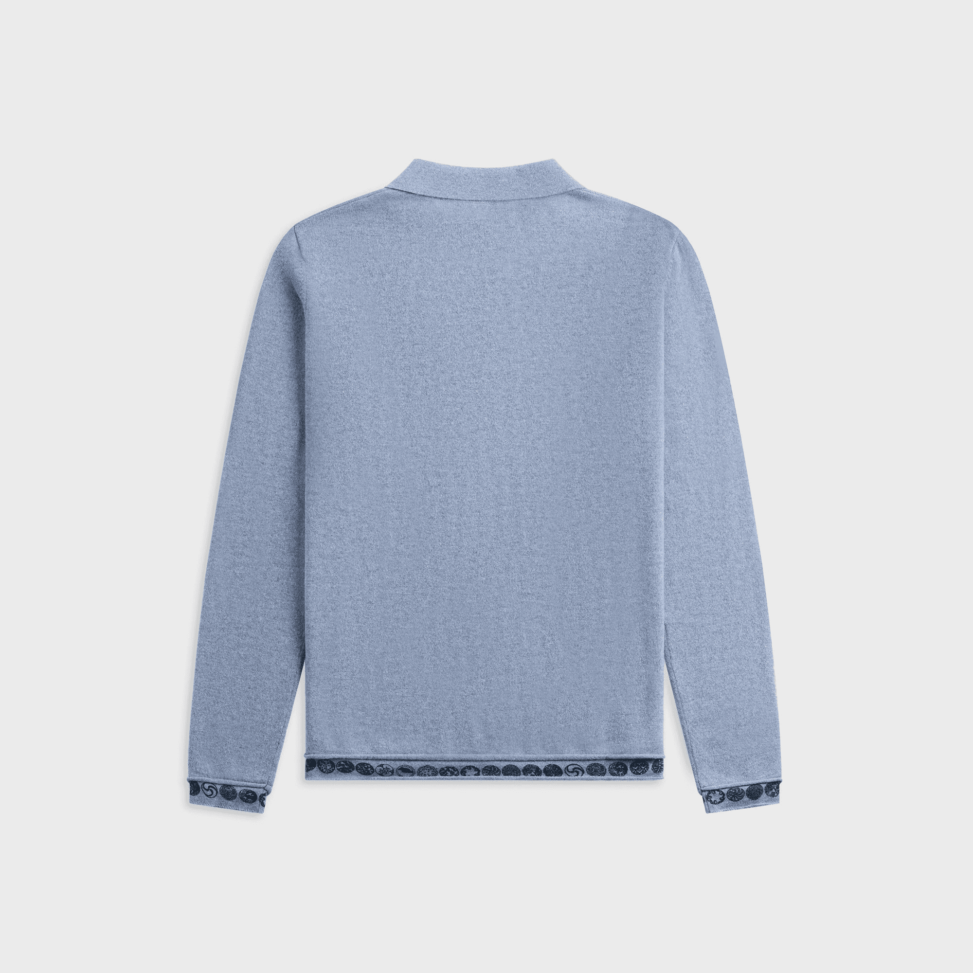 ADRIAN CASHMERE Coin Polo - Blue — Image 3