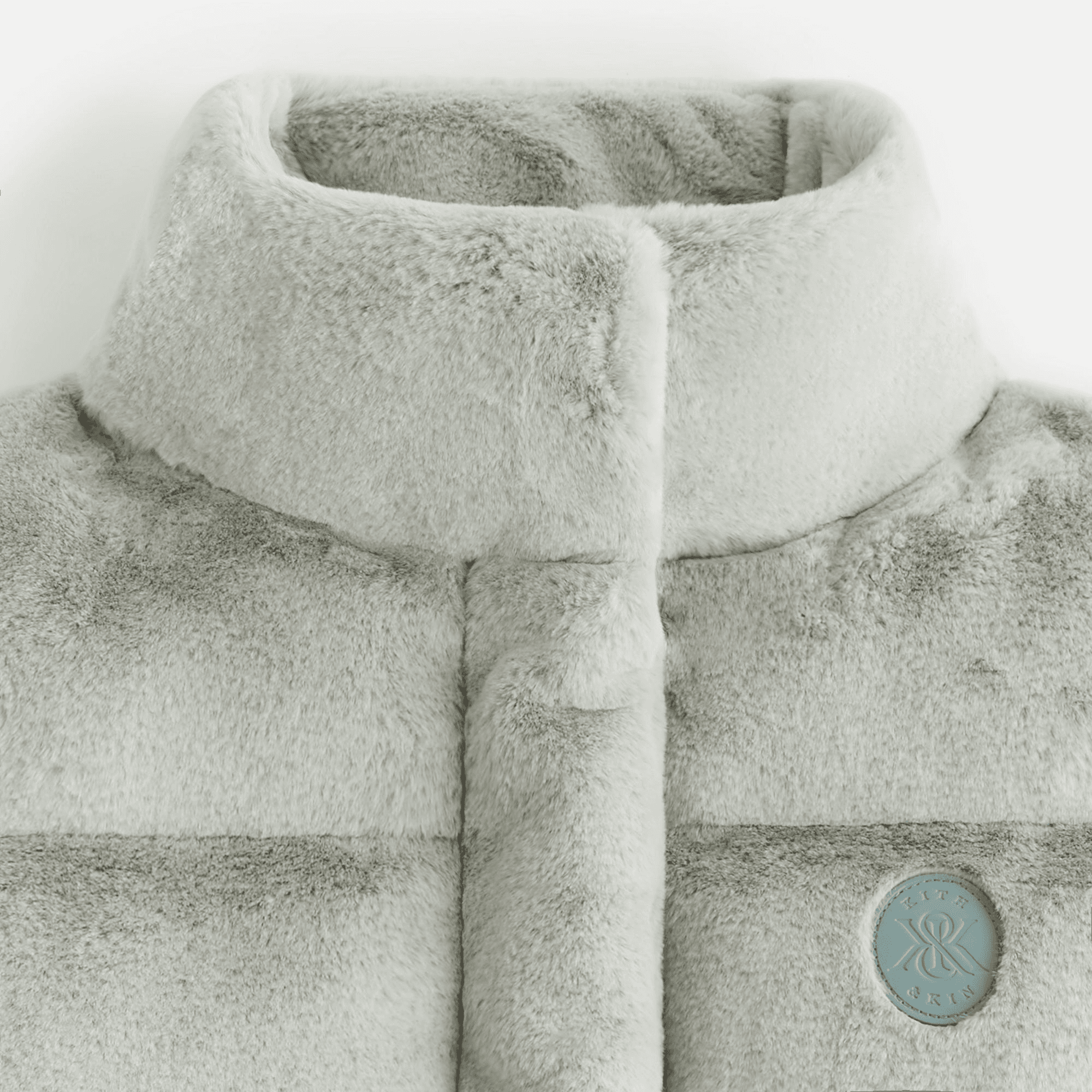 Kith Women Shae Cropped Fur Puffer - Palais — Image 4