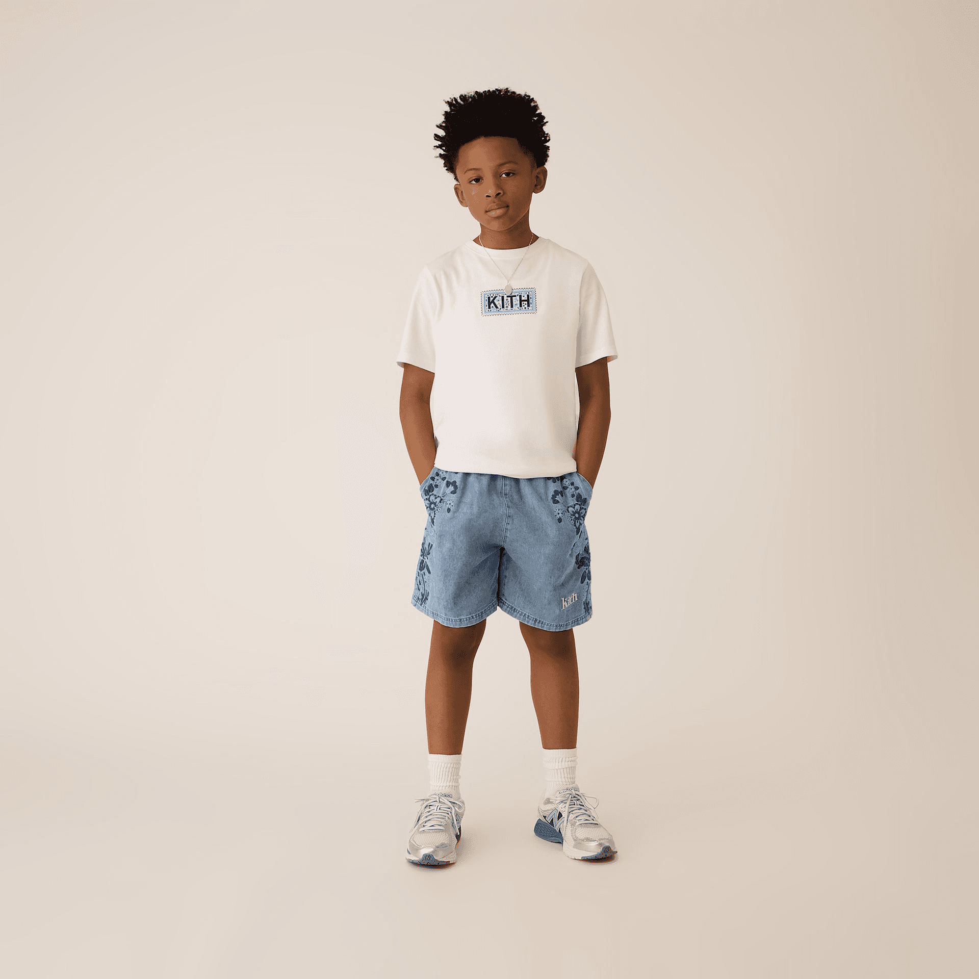 Kith Kids Needlepoint Tee - White — Image 5