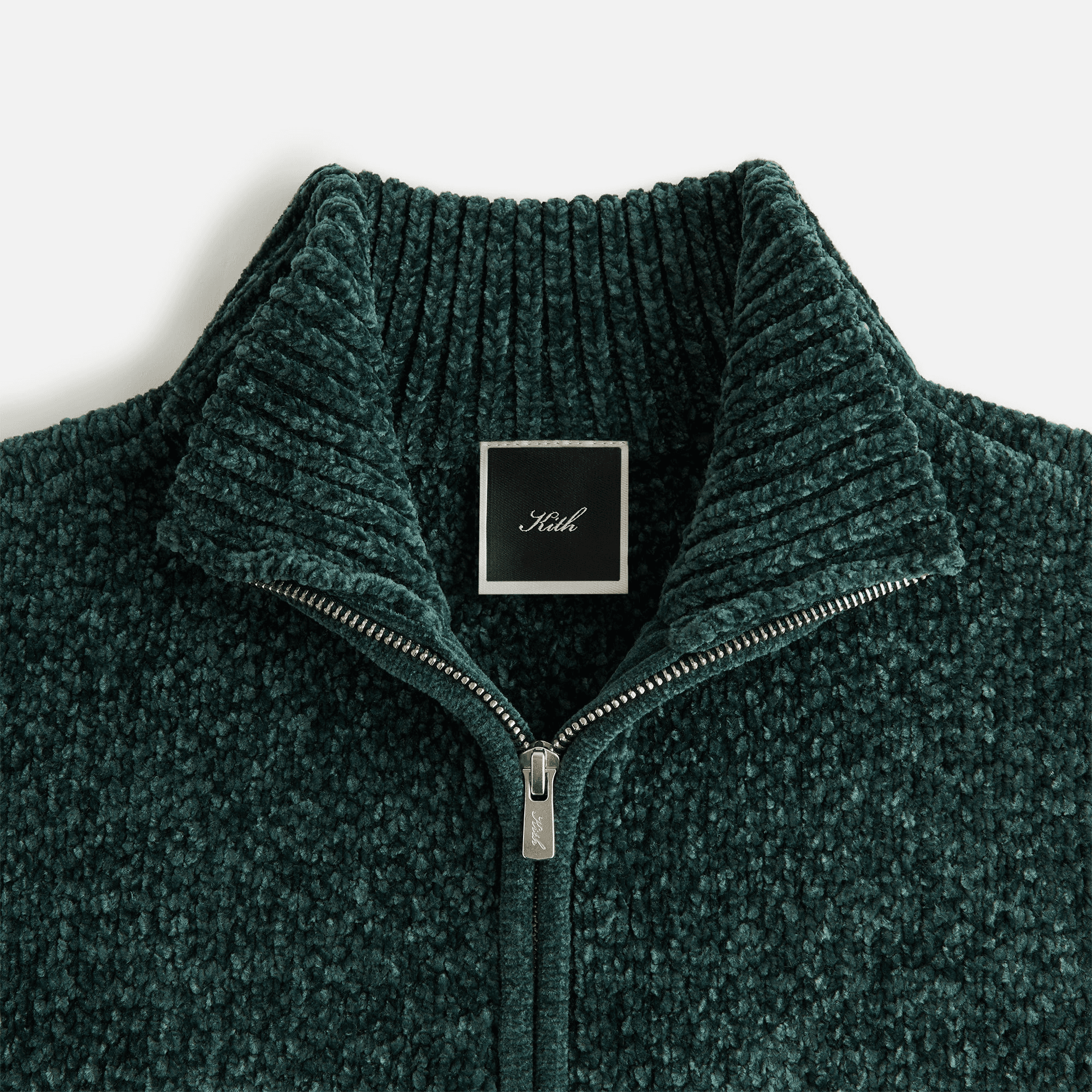 Kith Women Hunter II Chenille Script Quarter Zip - Stadium — Image 2
