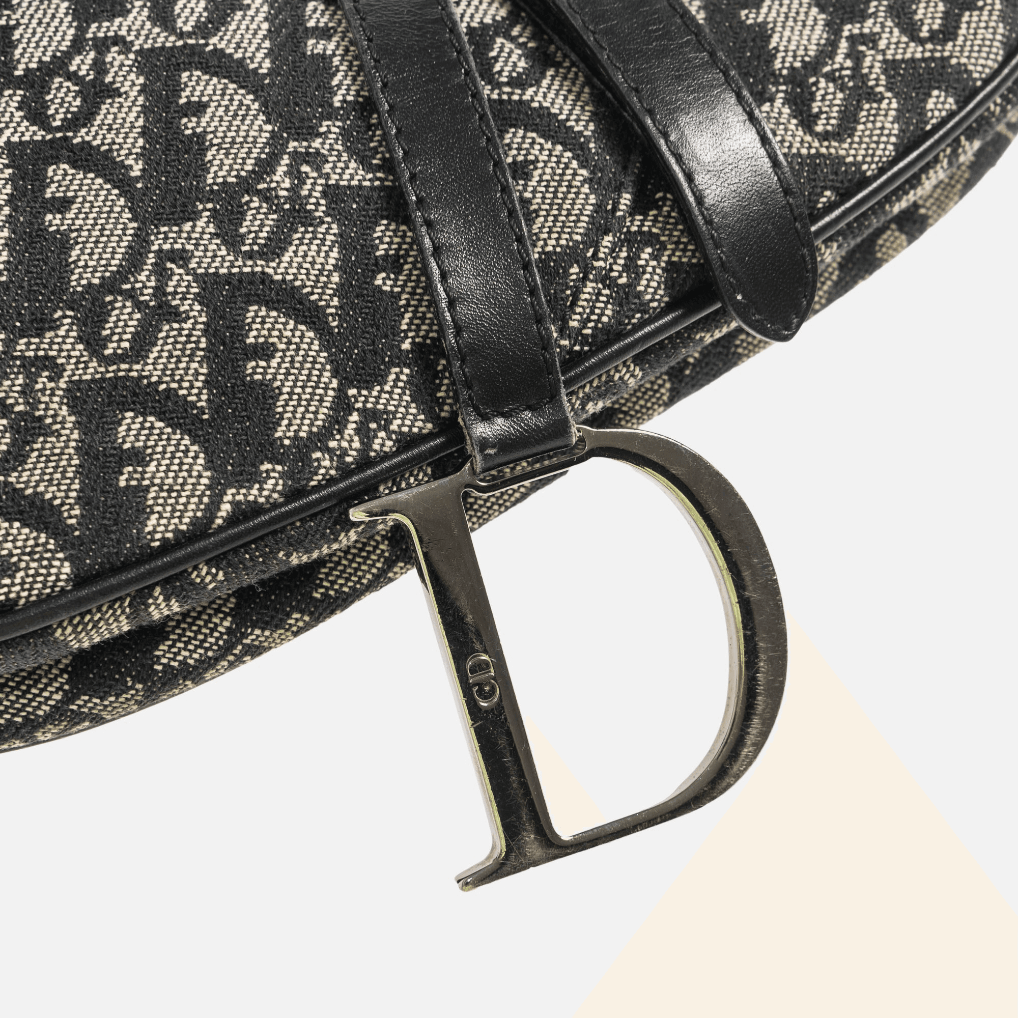 Dior Oblique Saddle Bag - Black — Image 2
