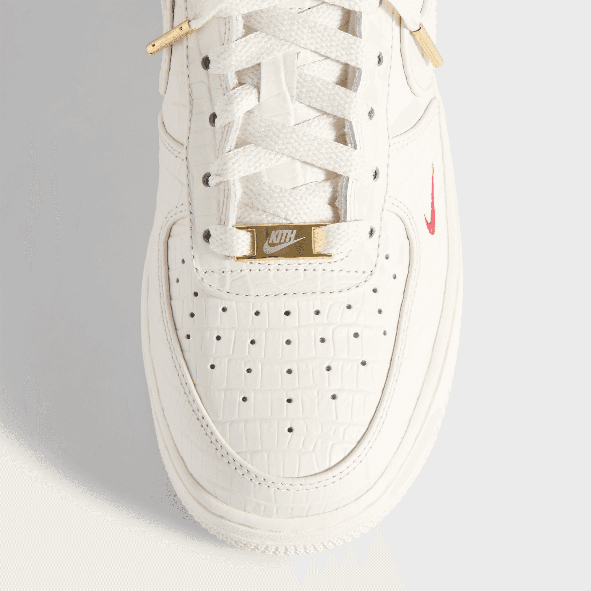 Kith for Nike GS Air Force 1 - Phantom / Black Spruce / Varsity Red — Image 4