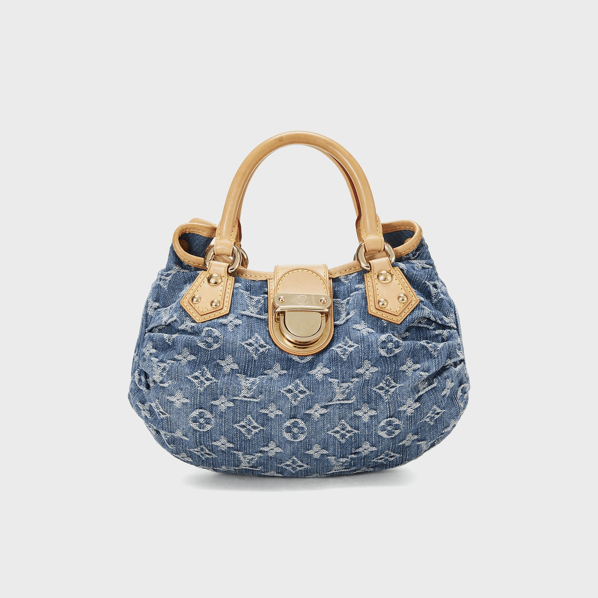 WGACA Louis Vuitton Monogrammed Denim Pleaty - Blue