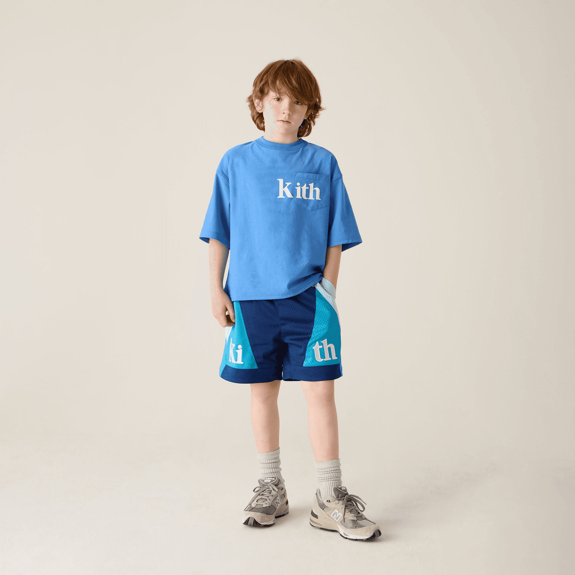 Kith Kids Quinn II Tee - Marina — Image 5