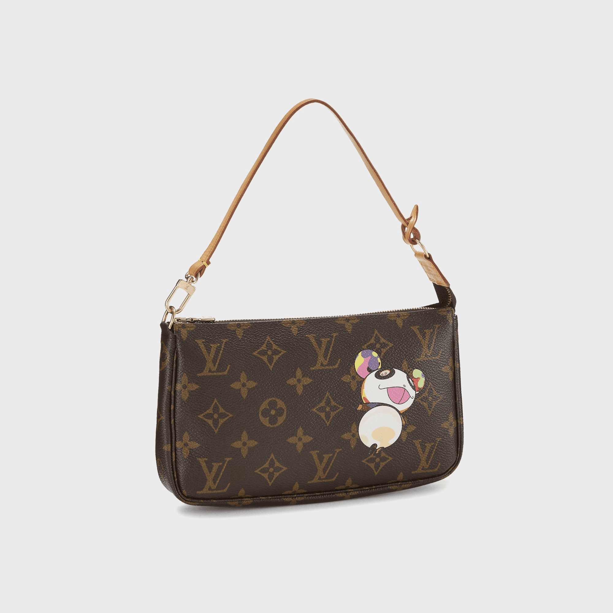 WGACA Louis Vuitton Murakami Panda Pochette Accessories V2 - Brown — Image 3