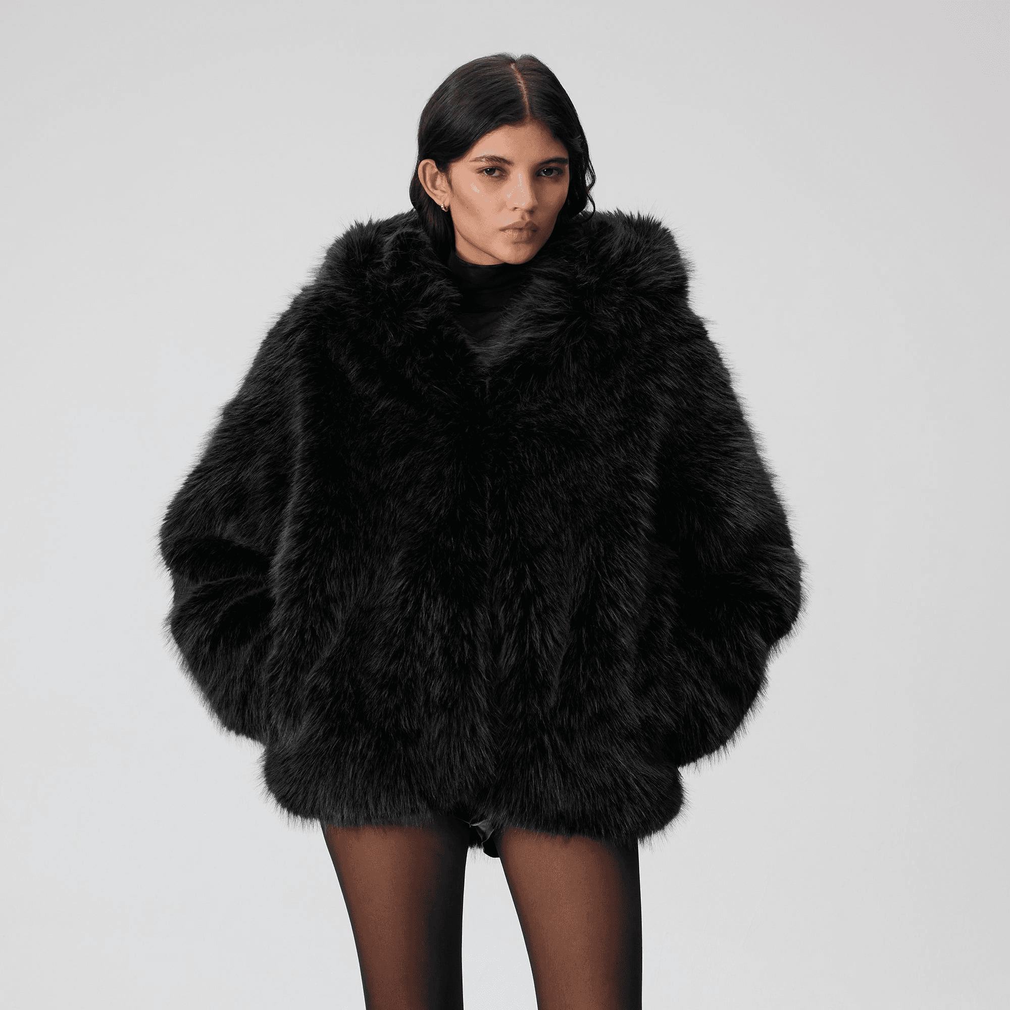 Kith Women Parisa Fur Hooded Robe - Machine — Image 5