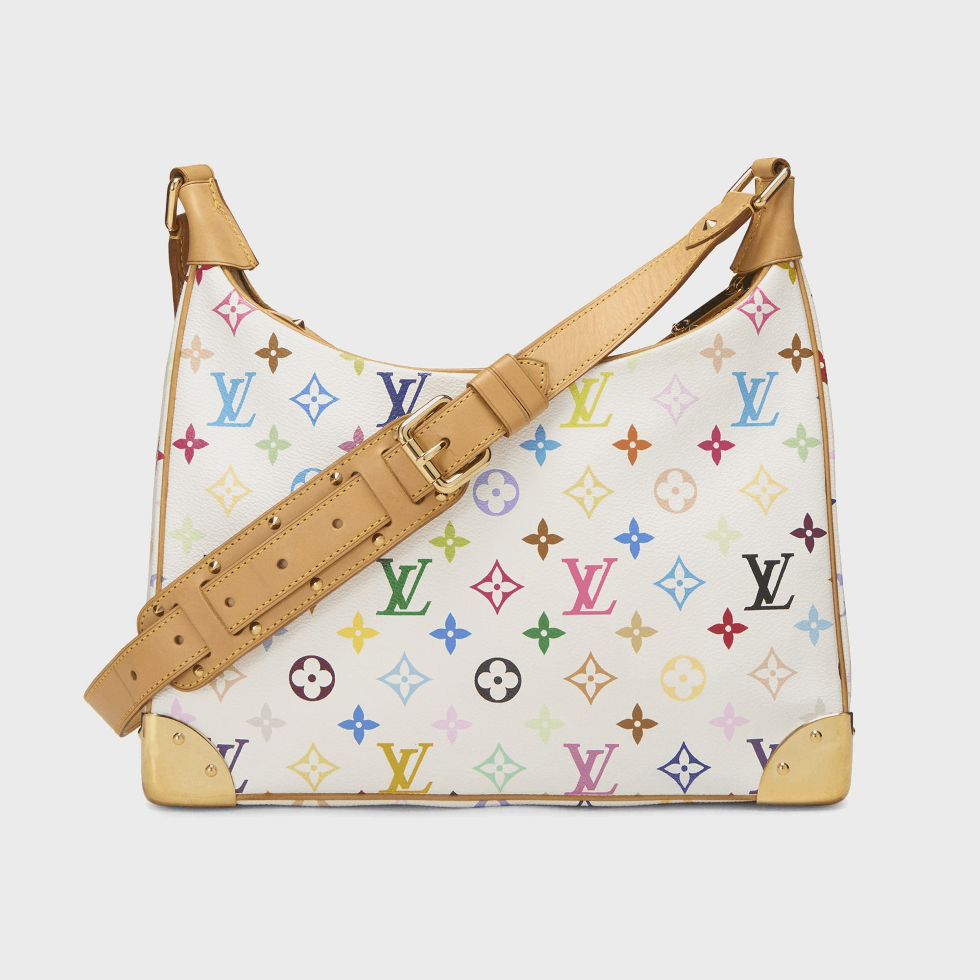 WGACA Takashi Murakami x Louis Vuitton White Monogram Multicore Boulogne - White — Image 2