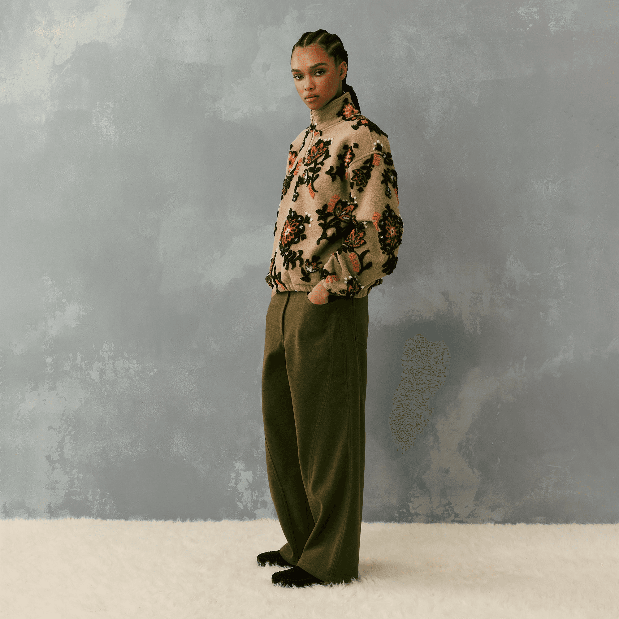 Kith Women Miren II Melton Pant - Capital — Image 5