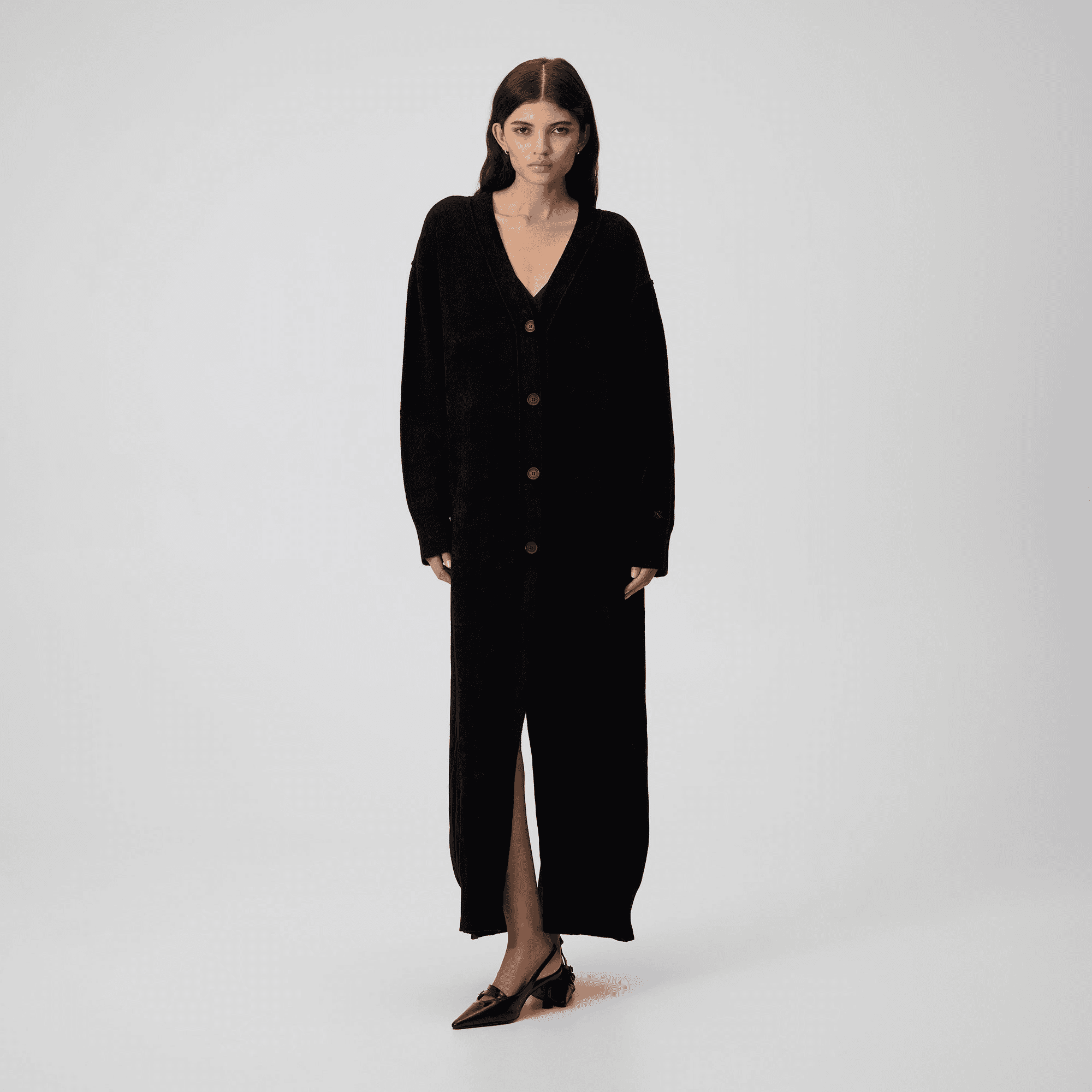 Kith Women Cosette Chenille Duster Cardigan - Black — Image 7
