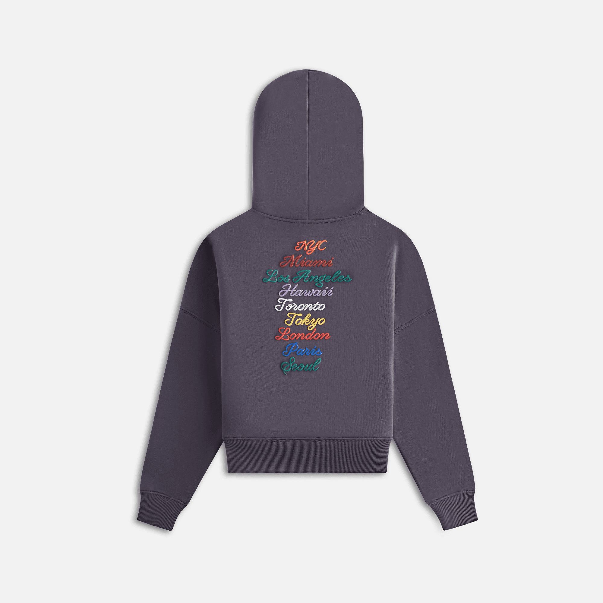 Kith Kids Full Zip Nelson Hoodie - Battleship — Image 5