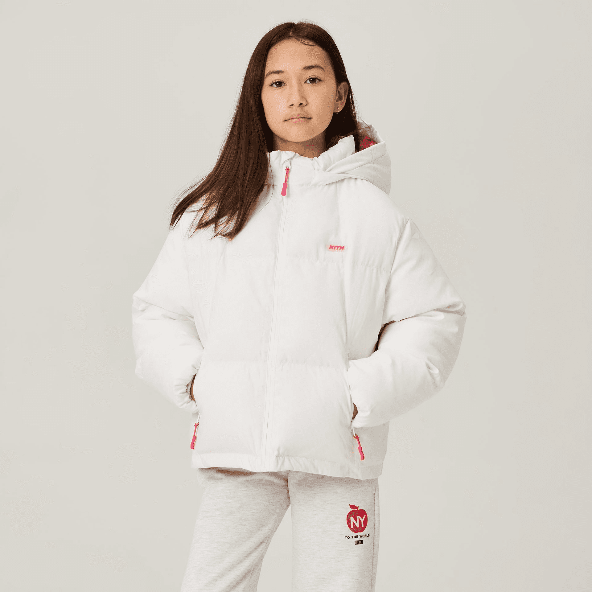 Kith Kids Temperature Reactive Midi Puffer - Azalea — Image 5