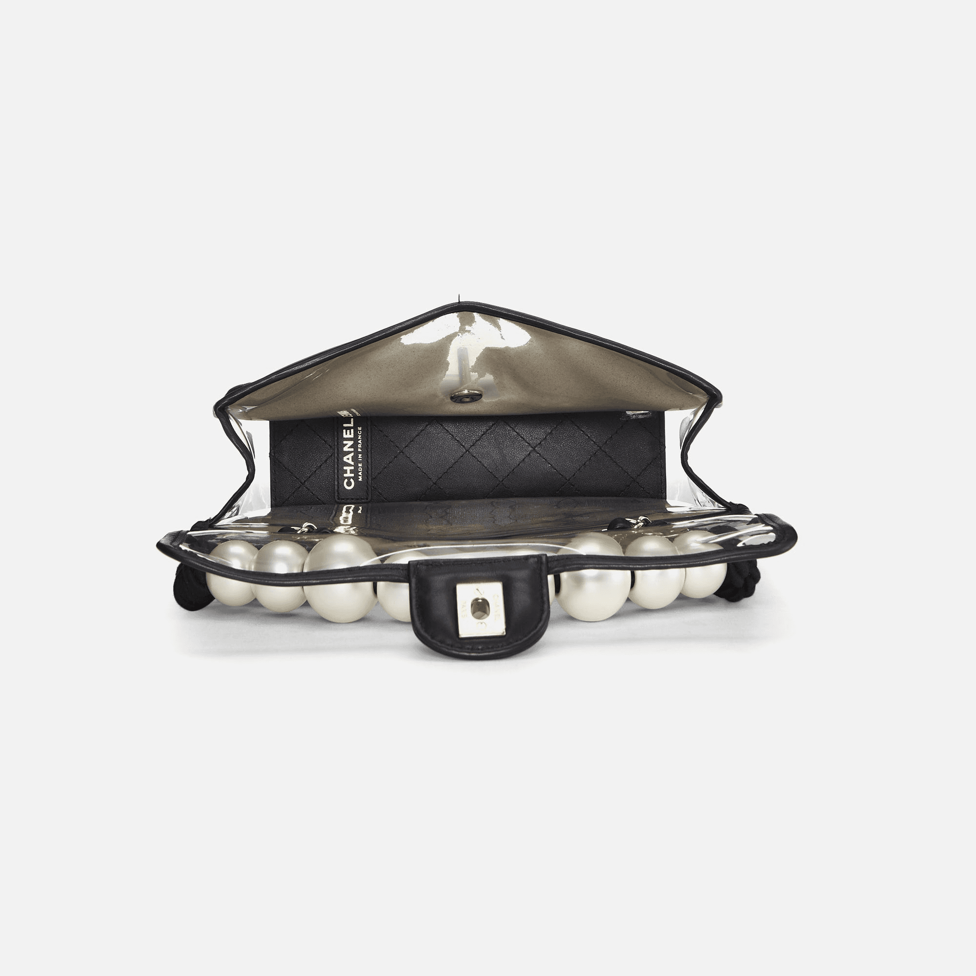WGACA Chanel Sand By The Sea Flap Medium - Black Vinyl — Image 2