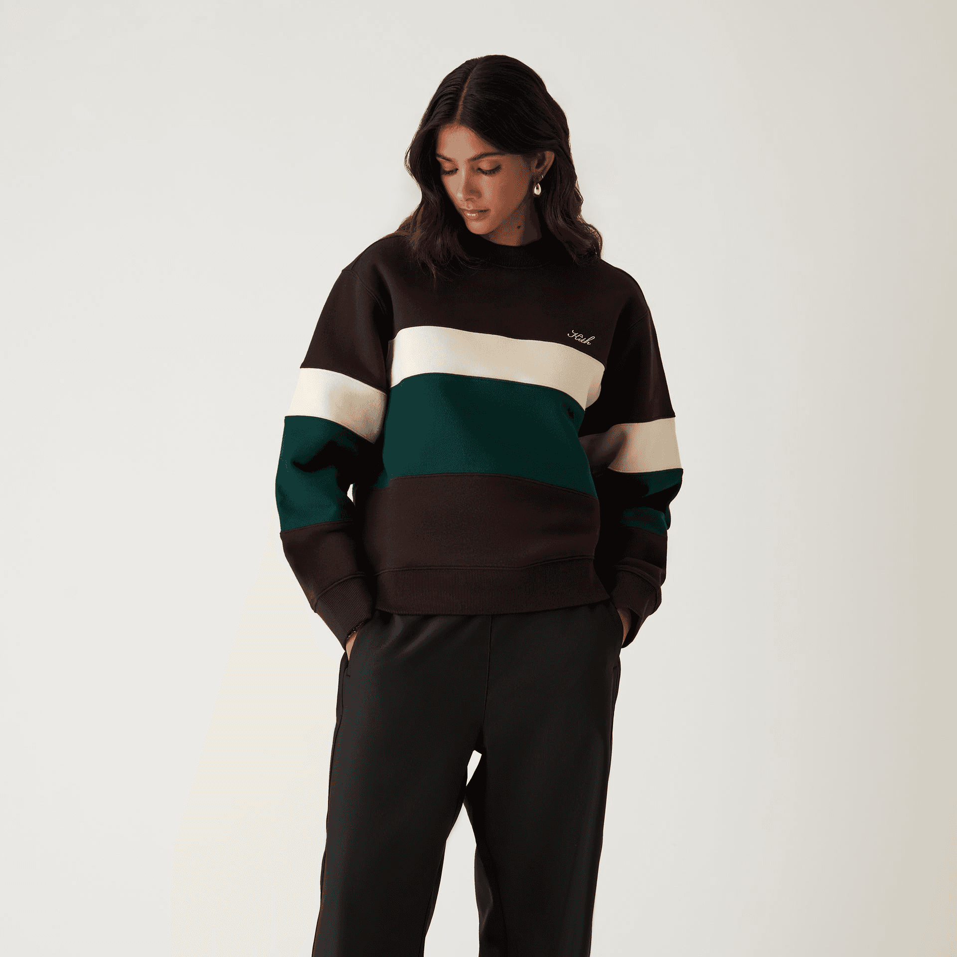 Kith Women Ashwin Panelled Crewneck - Incognito — Image 6