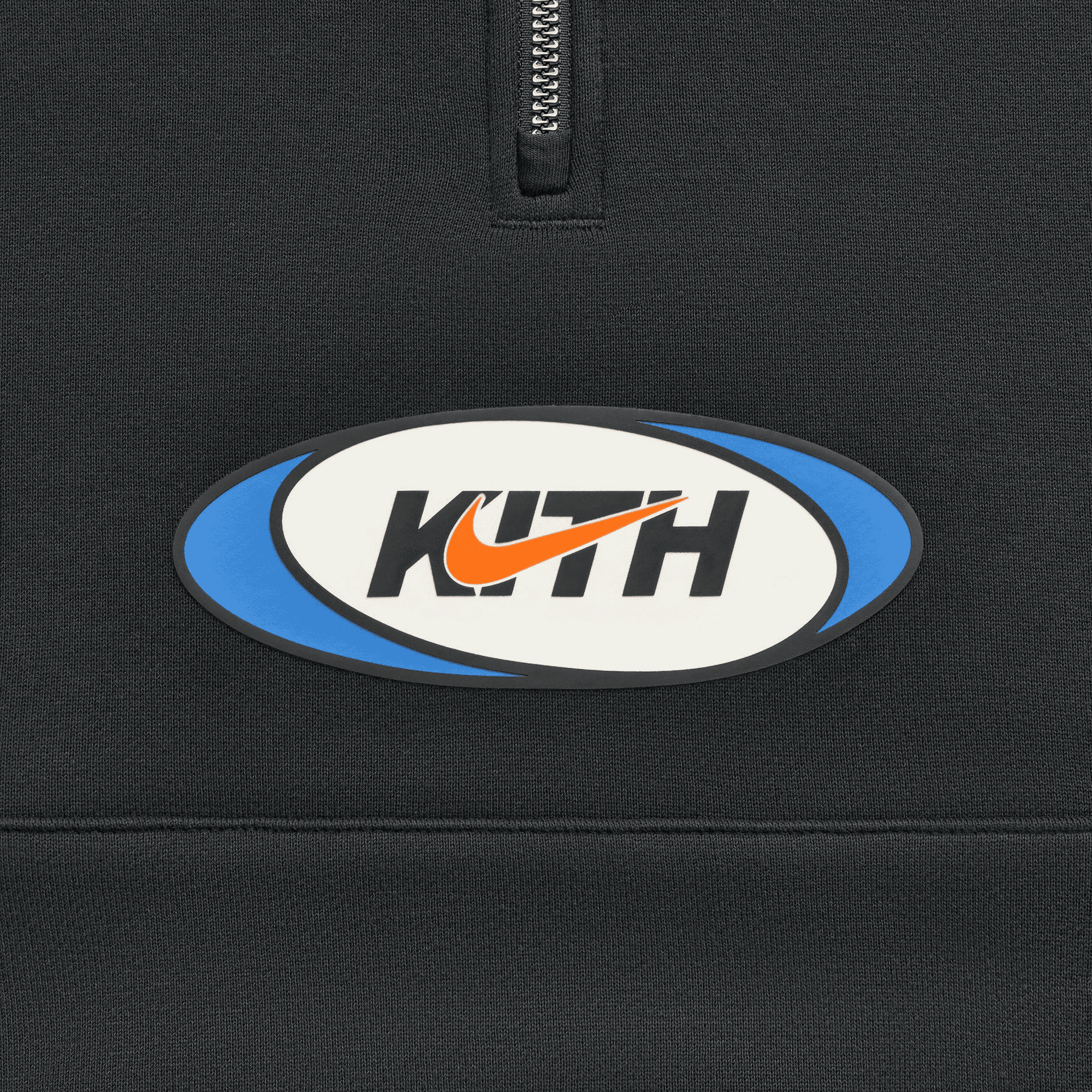 Kith Kids for Nike Quarter Zip Hoodie - Black — Image 2