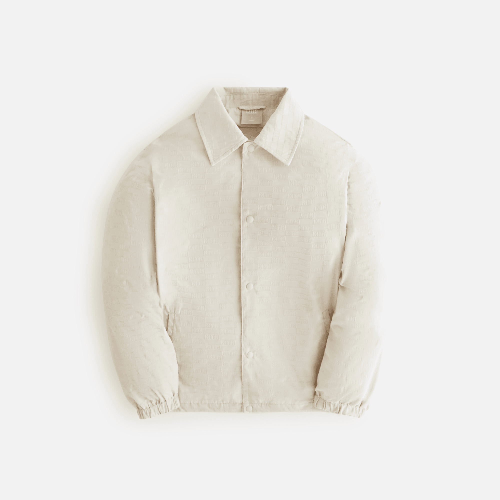 Kith Kids Flocked Monogram Coaches Jacket - Veil