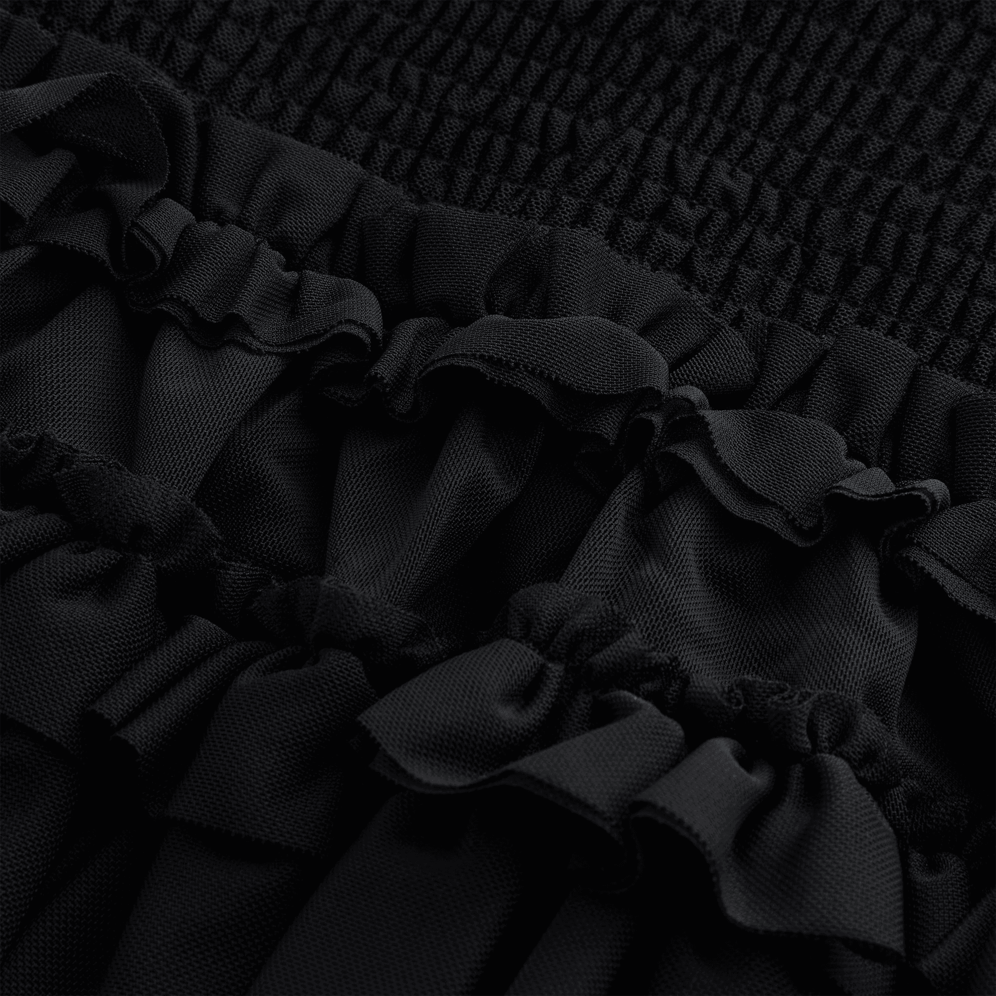Lisa for Kith Women Mariko Mesh Ruffle Mini Skirt - Black — Image 2