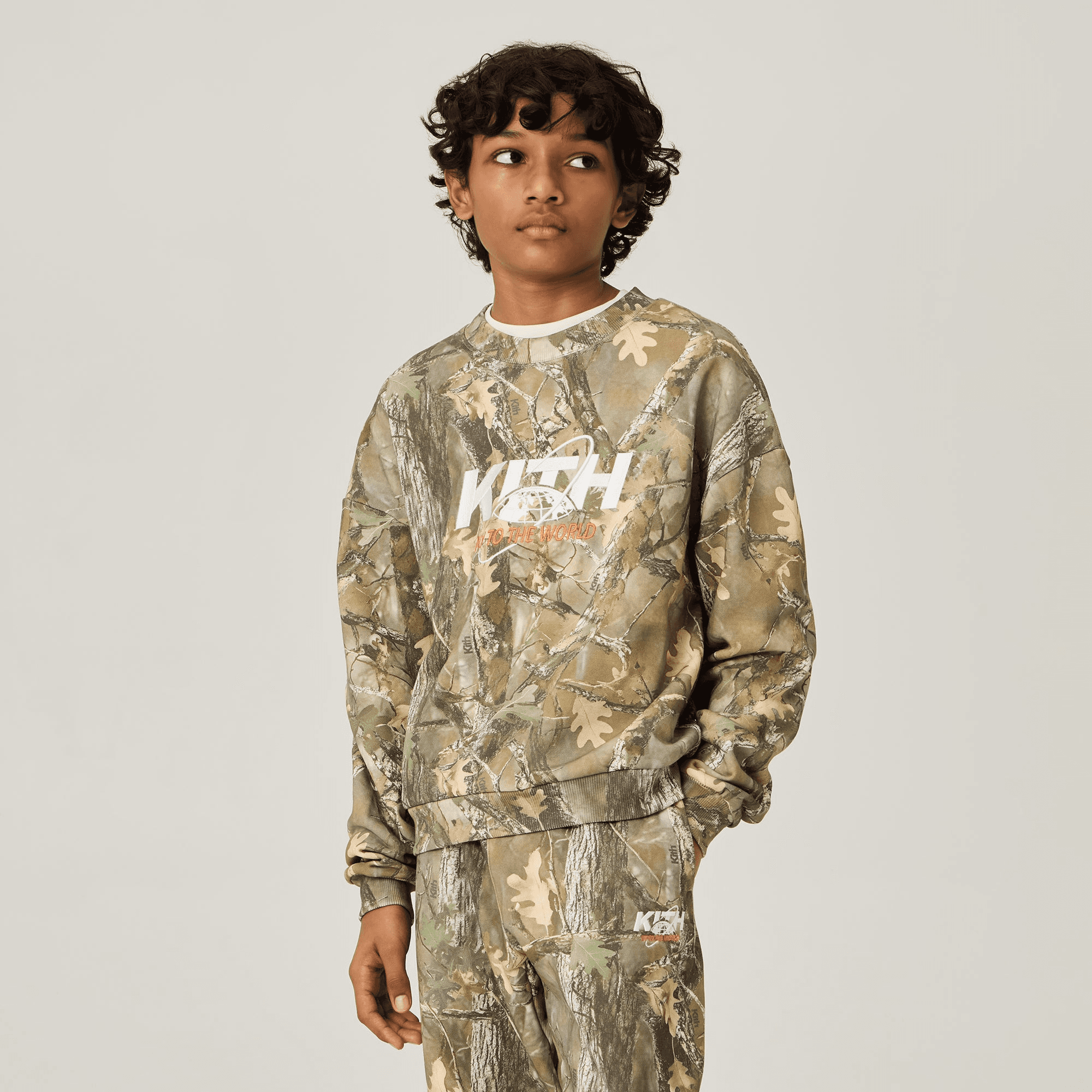 Kith Kids Printed Nelson Crewneck - Earth — Image 5