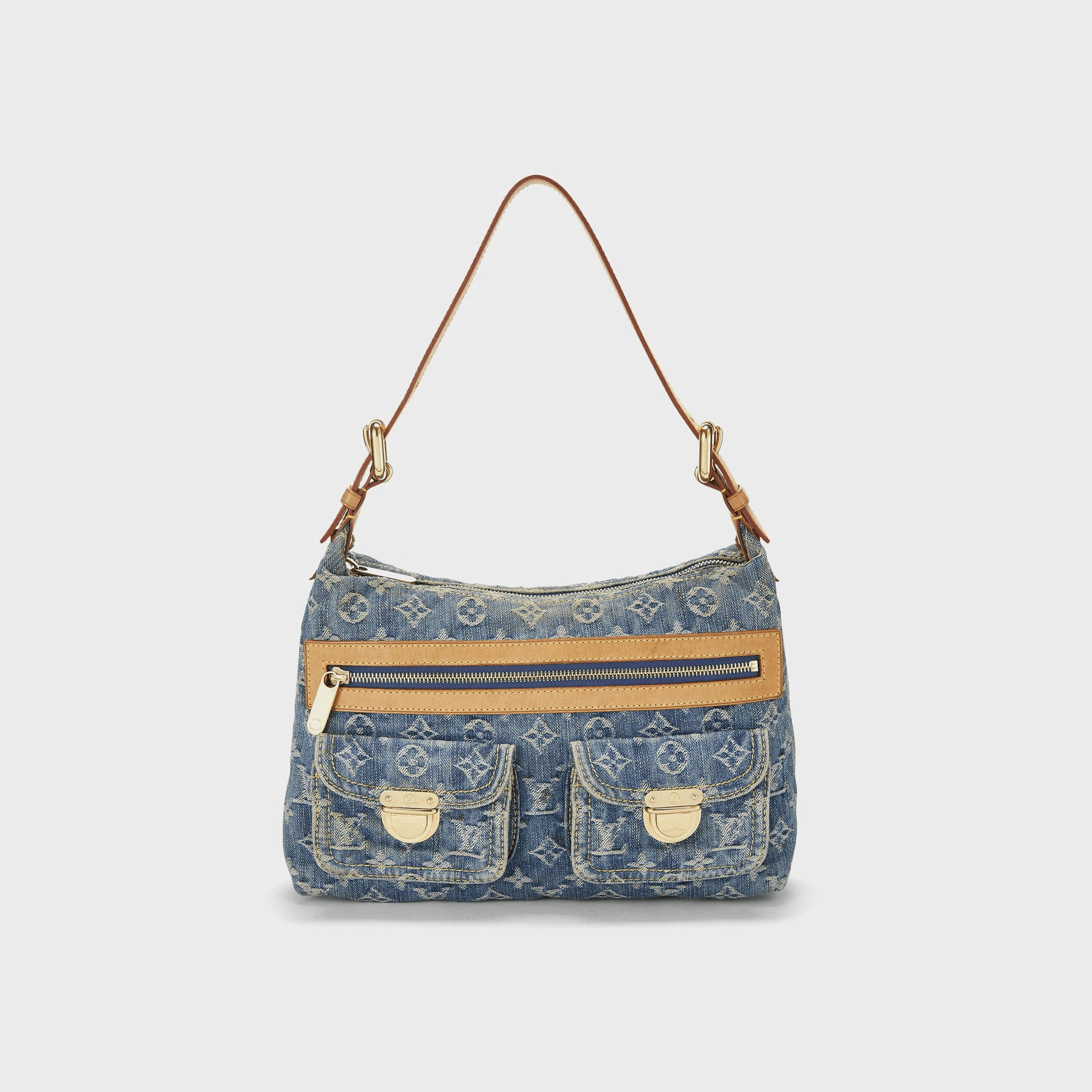 WGACA Louis Vuitton Denim Baggy Pm - Blue
