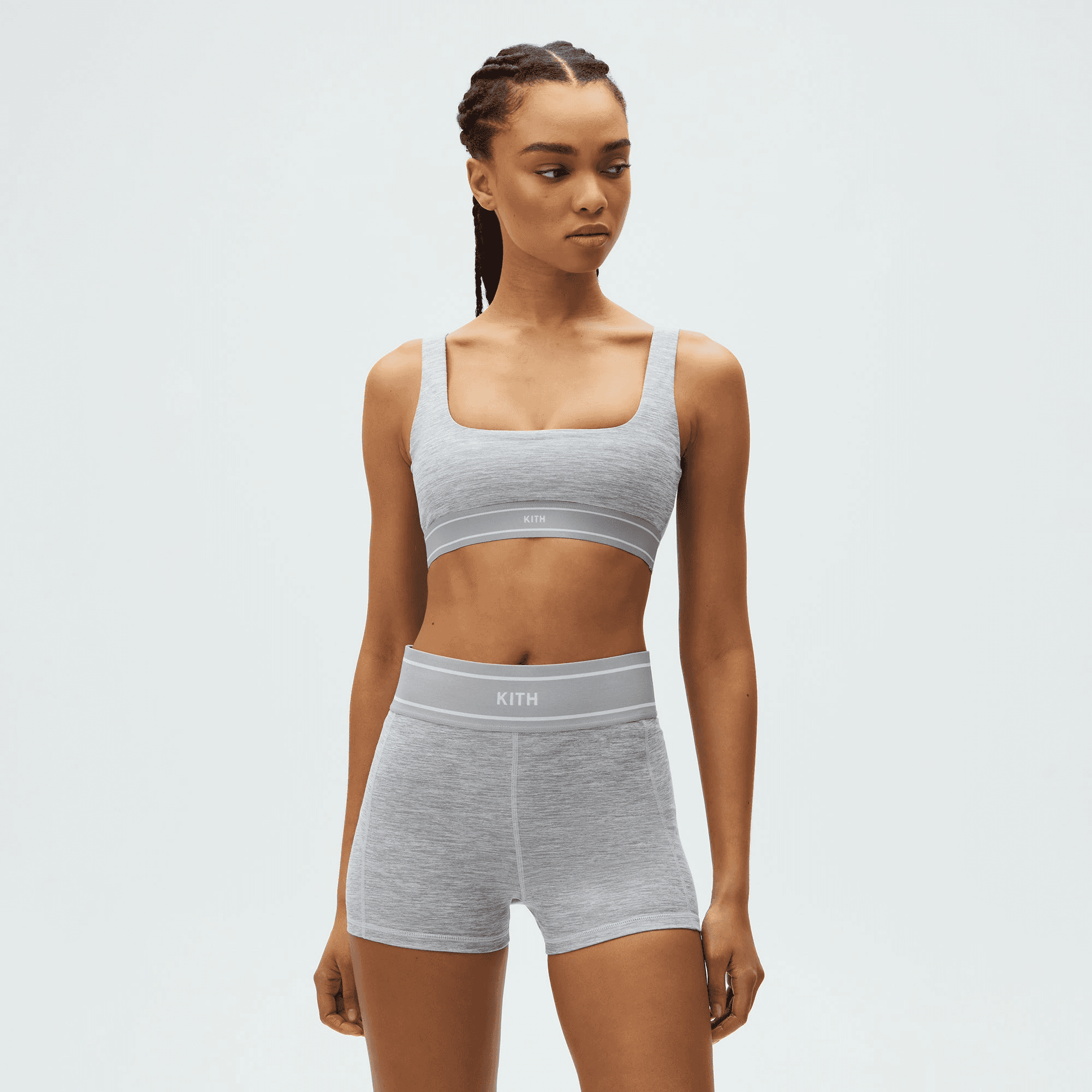 Kith Women Mica Active Short - Cool Heather Grey — Image 3