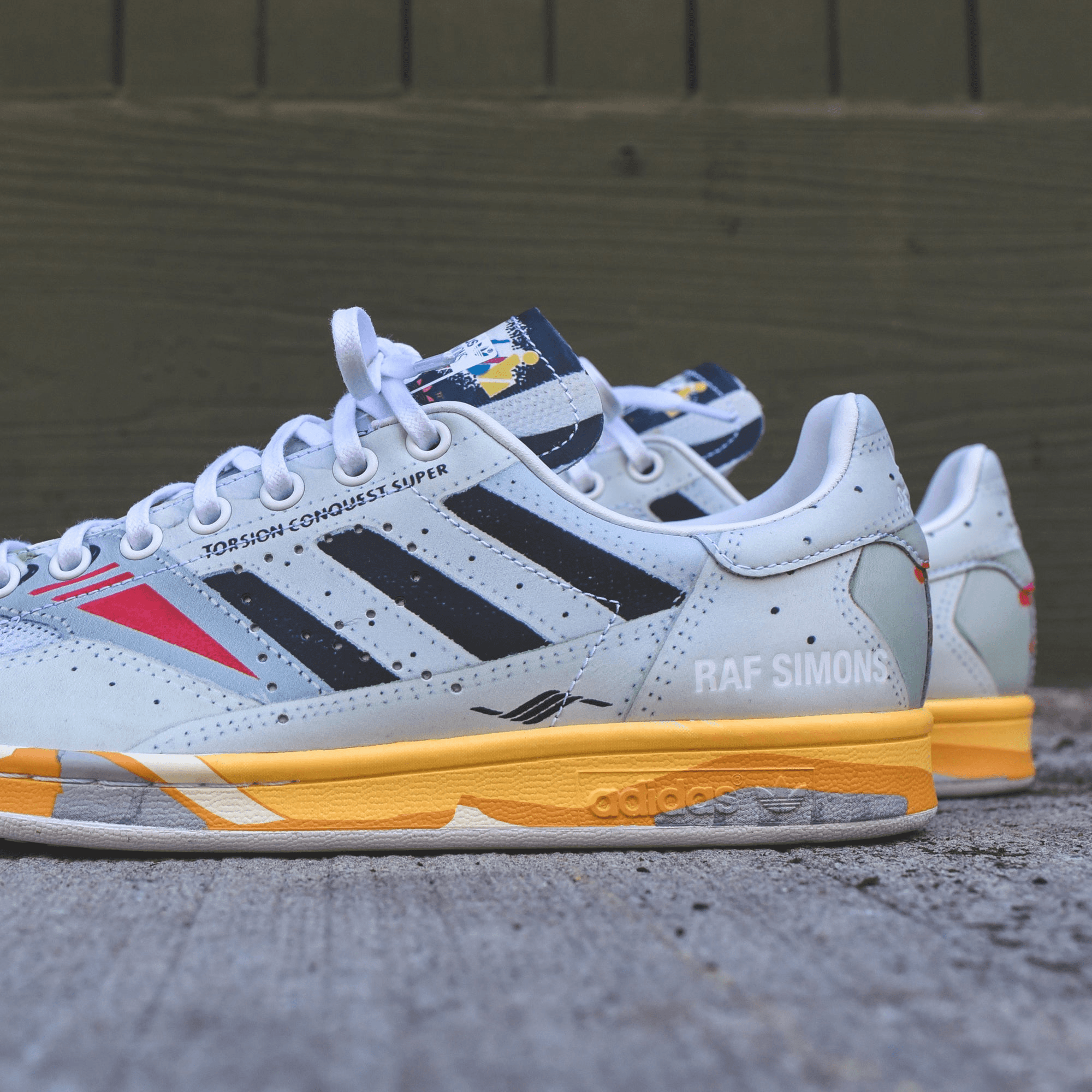 adidas by Raf Simons Torsion Stan Smith - Cloud White / Core Black / Light Grey — Image 2