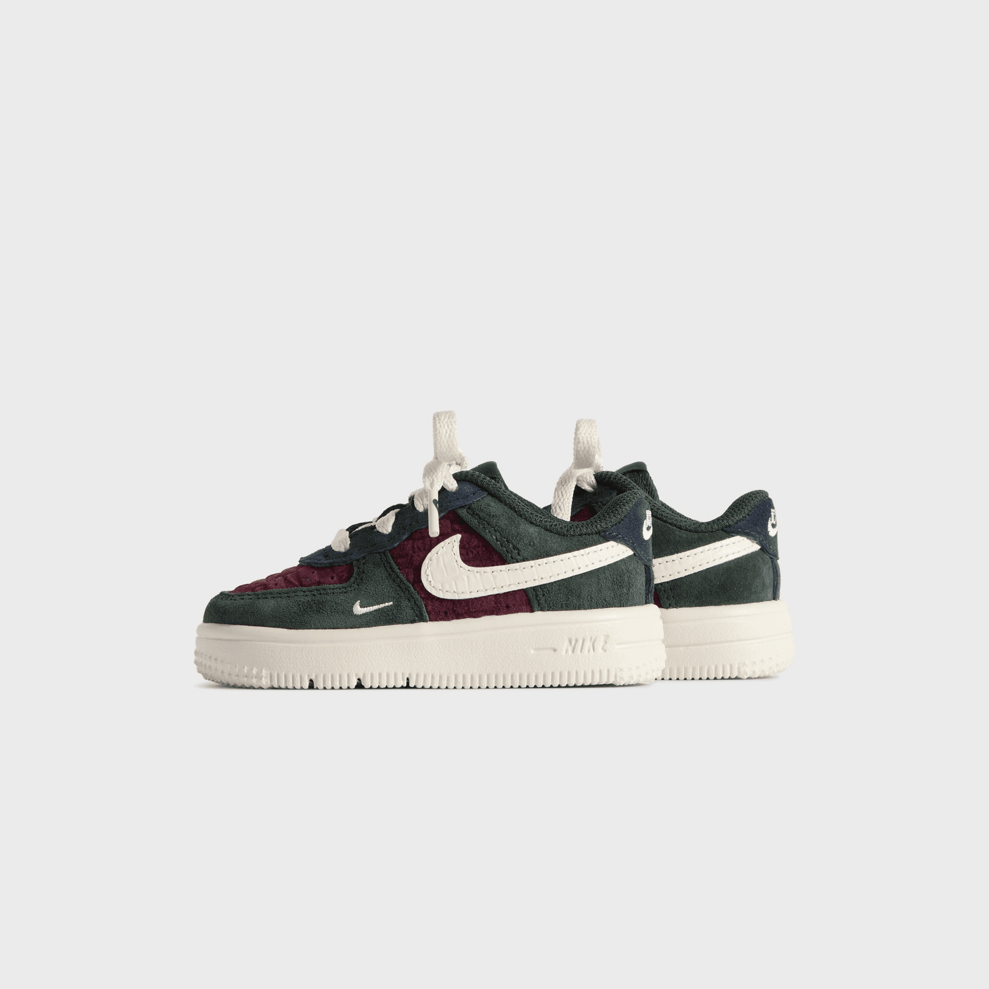 Kith for Nike TD Air Force 1 Low Lace - Night Maroon / Phantom — Image 9