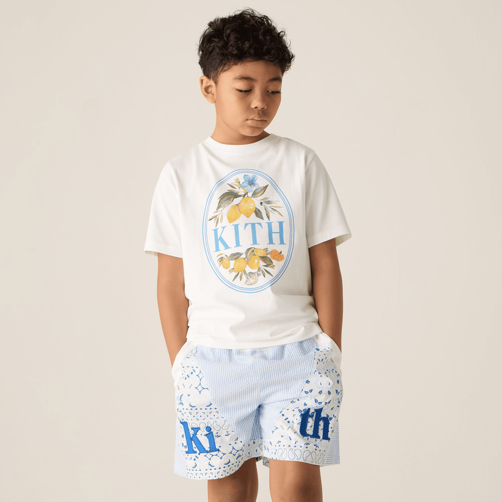 Kith Kids Patchwork Turbo Short - Larimar — Image 4