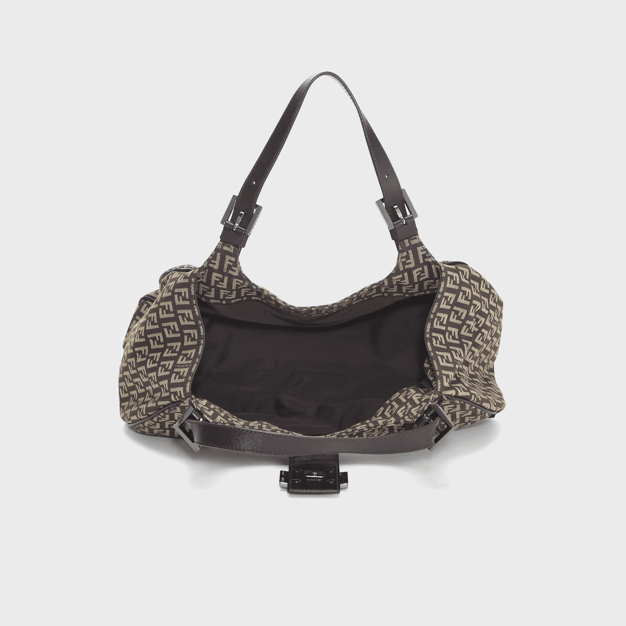 WGACA Fendi Zucchino Borsa Sporty Shoulder Bag - Brown — Image 3