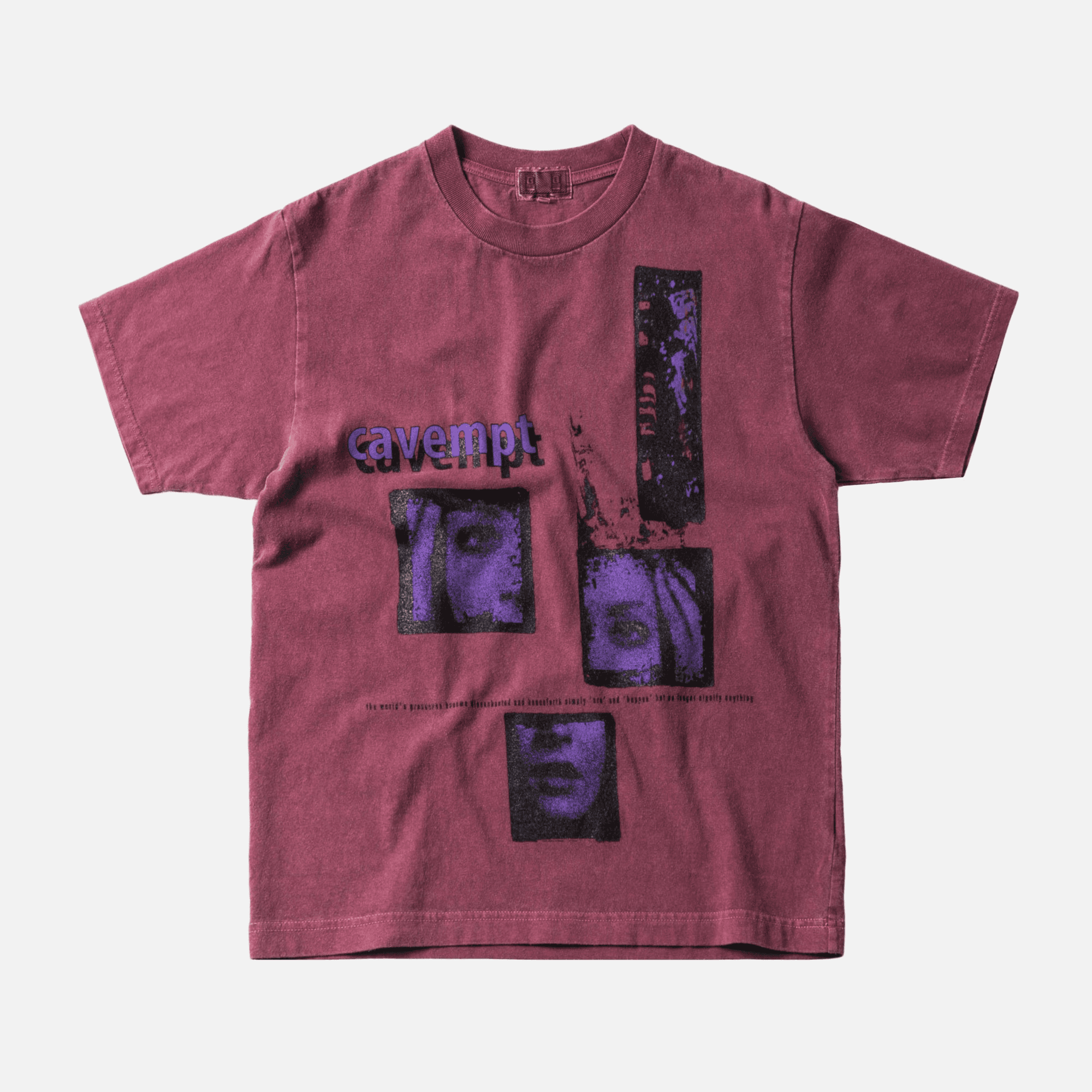 Cav Empt Processes Overdye Tee - Red