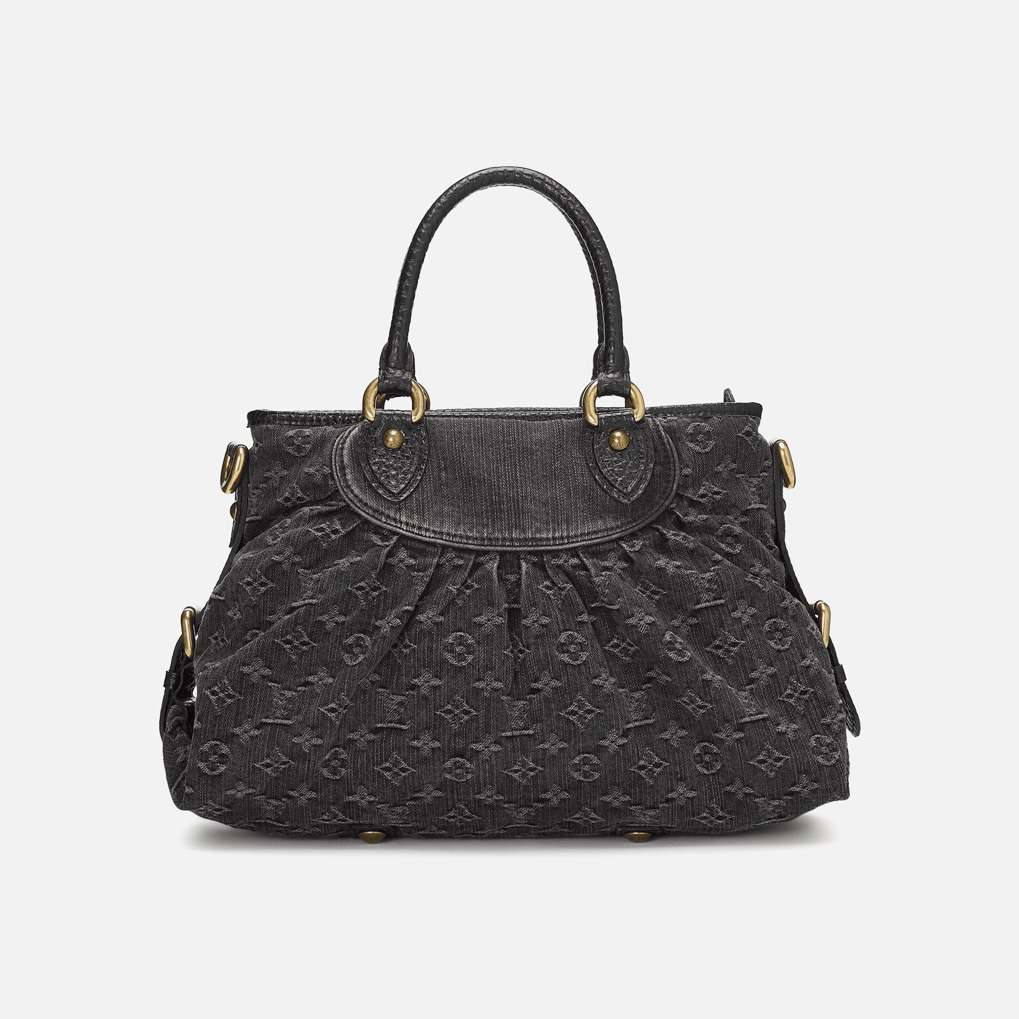 WGACA Louis Vuitton Denim Neocabby MM - Black