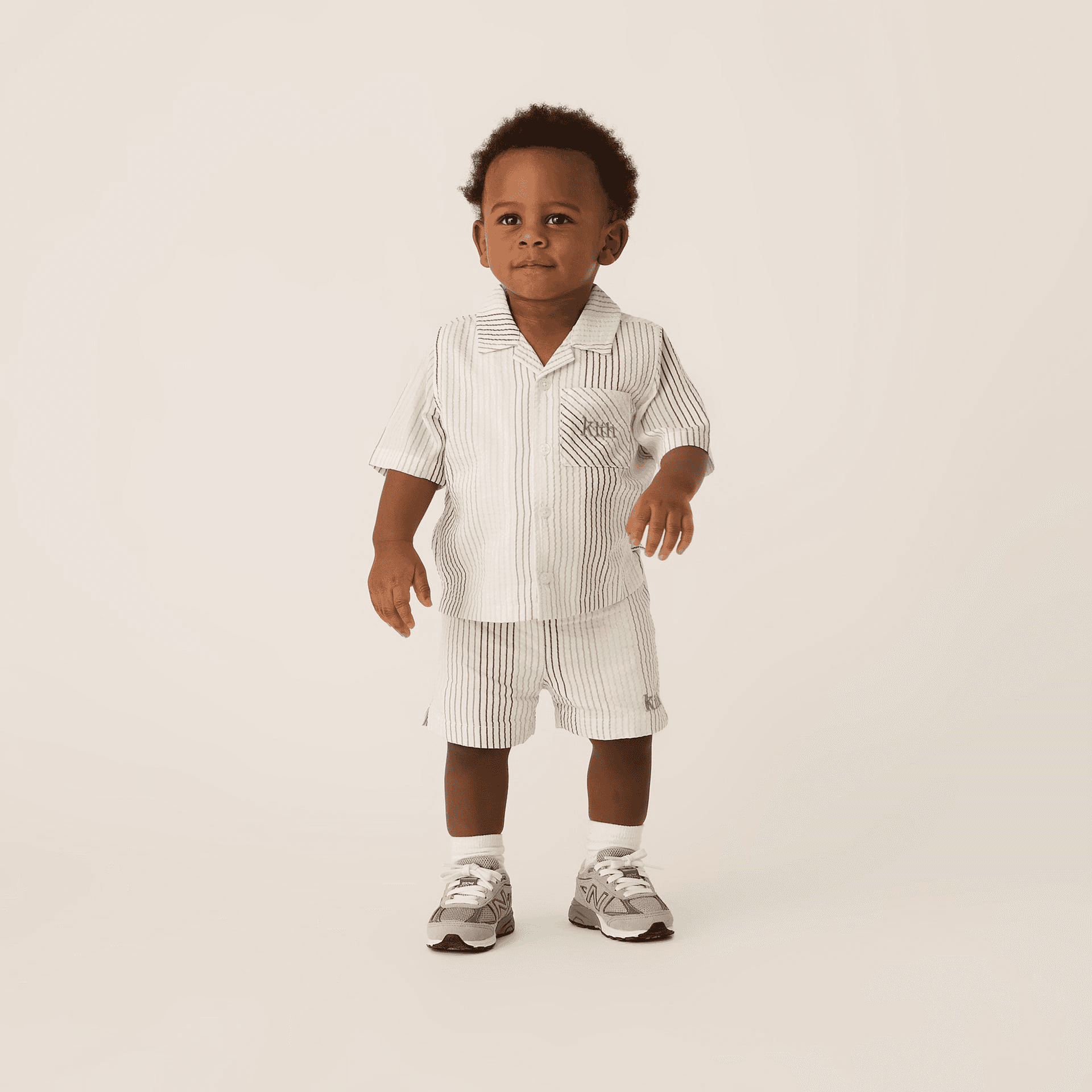 Kith Baby Striped Thompson Camp Shirt - Mykonos — Image 5